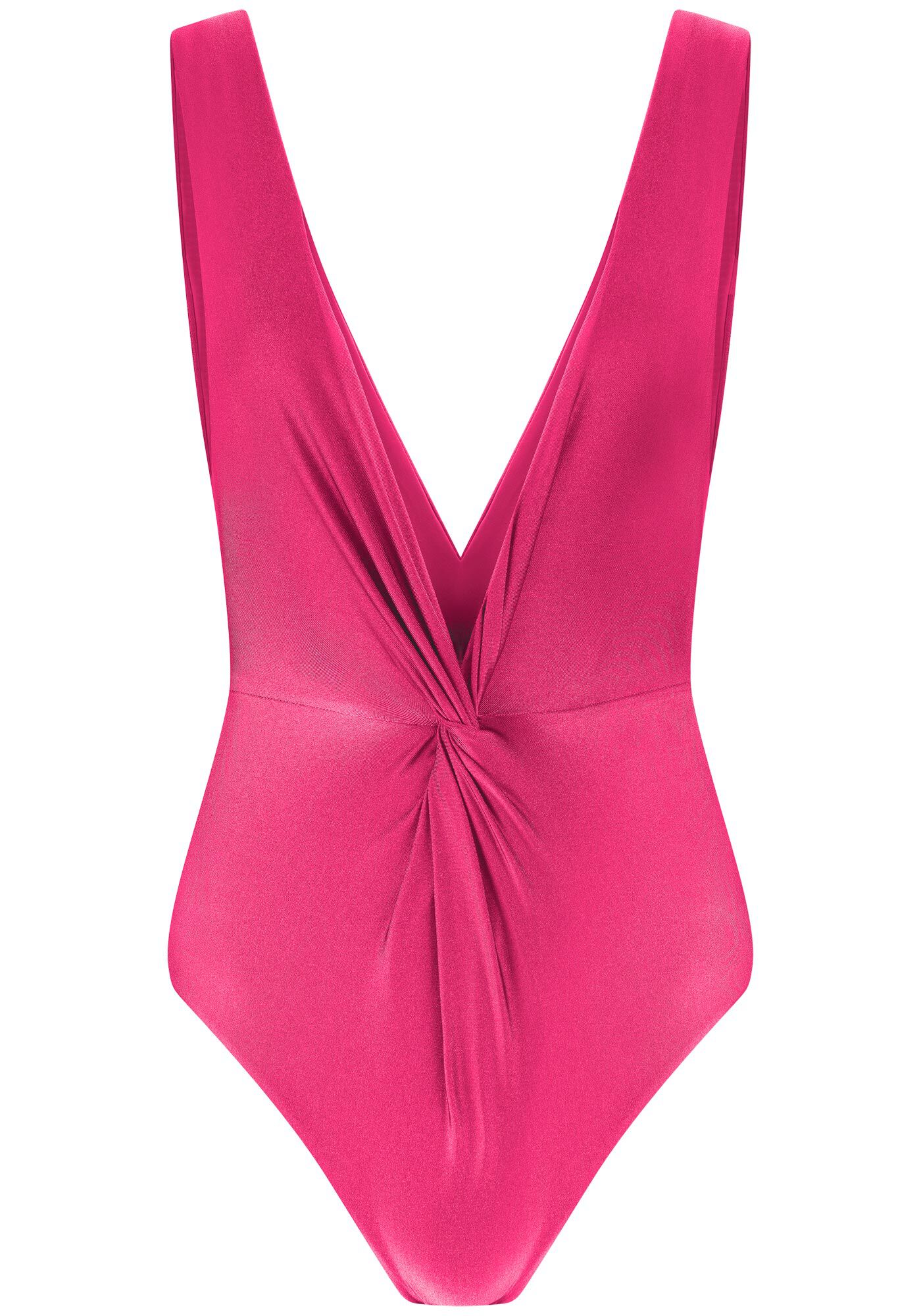 Mai&ocirc; Acetinado com Decote Cavado Franzido, , large.