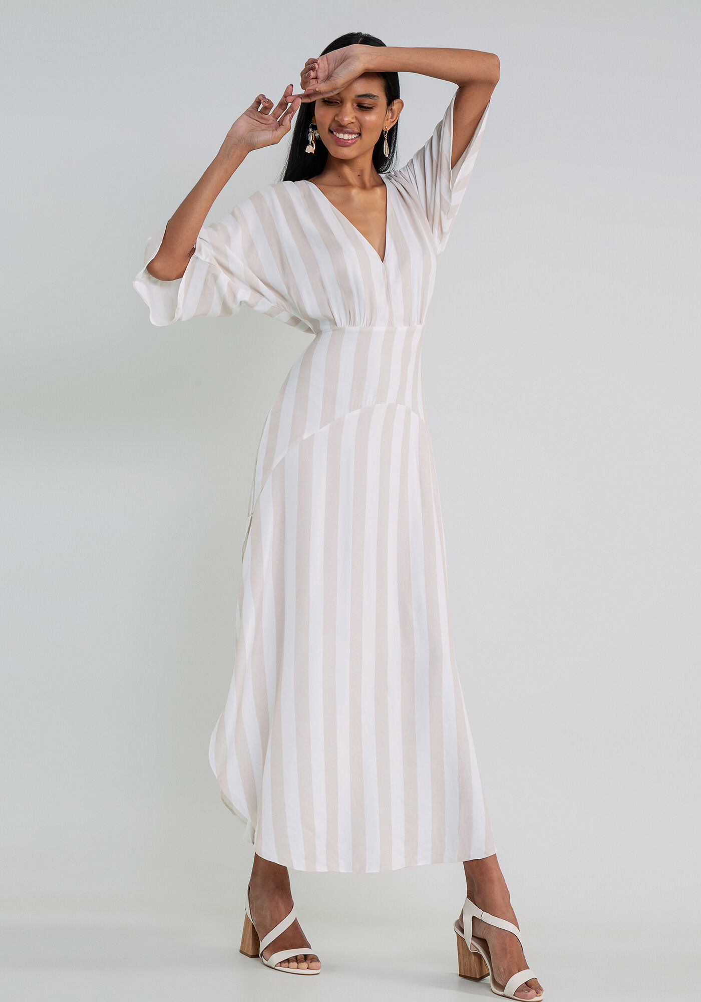 Vestido M&iacute;di Fenda Lateral, , large.