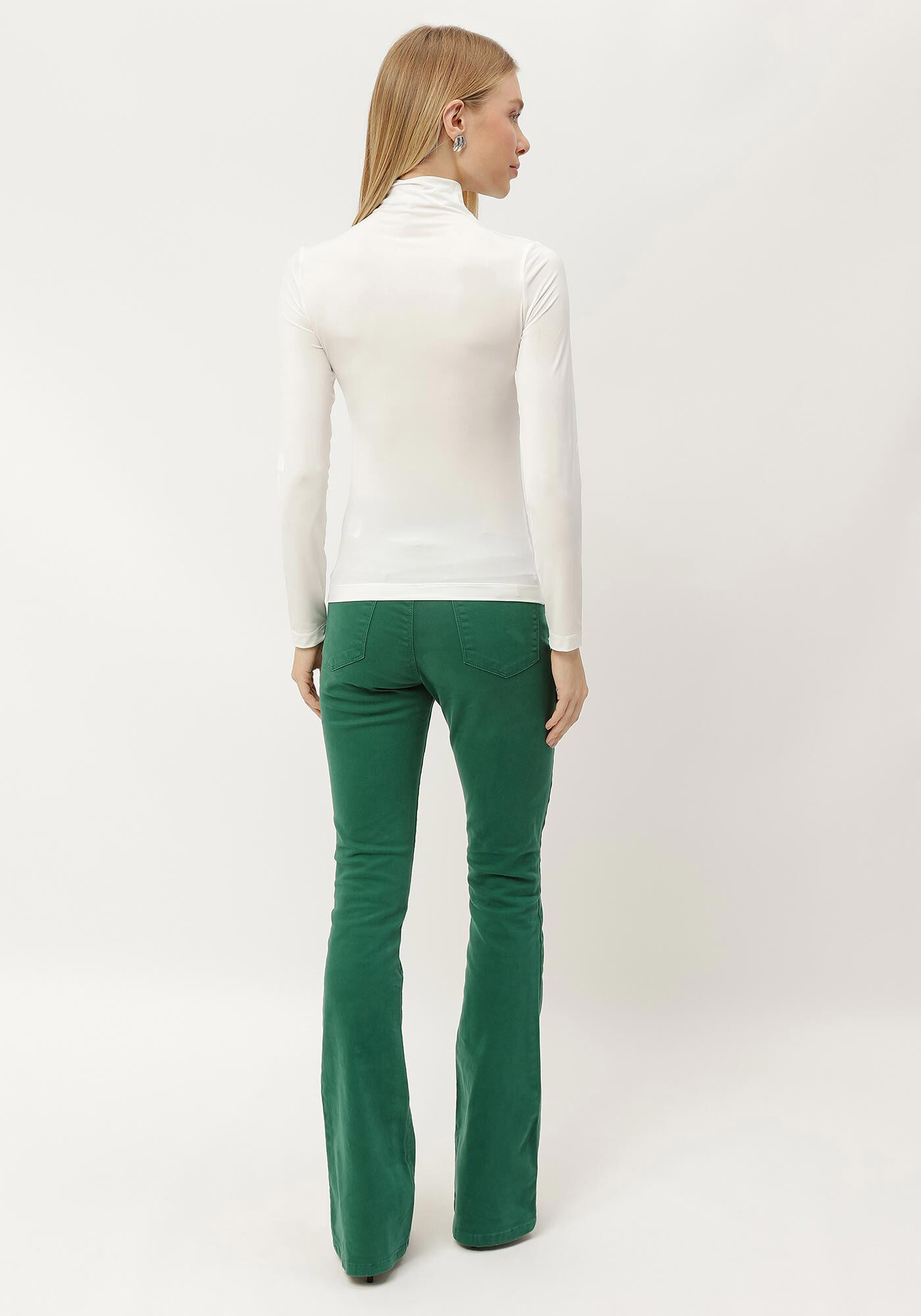 Blusa Manga Longa em Malha com Gola Alta, , large.