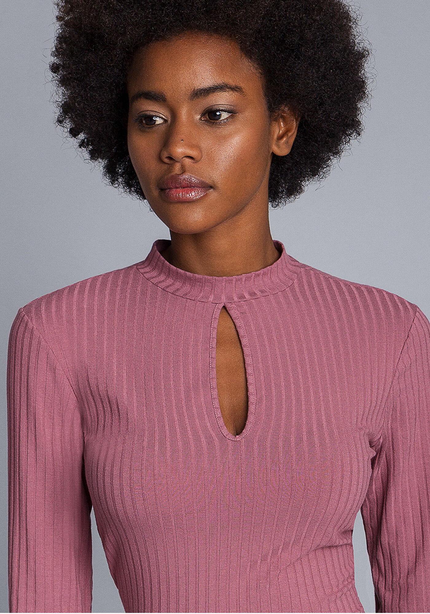 Blusa Manga Longa Gola Alta, , large.