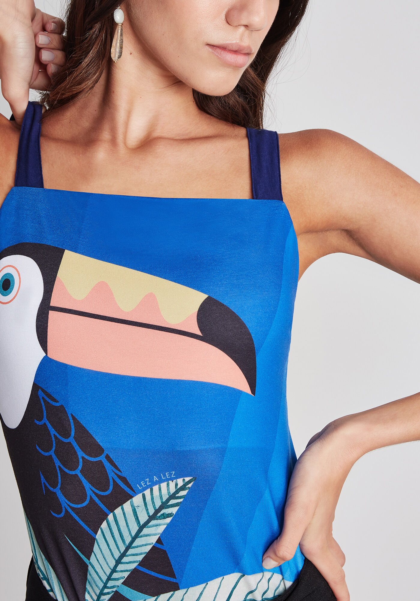 Body com Al&ccedil;as Decote Reto, , large.