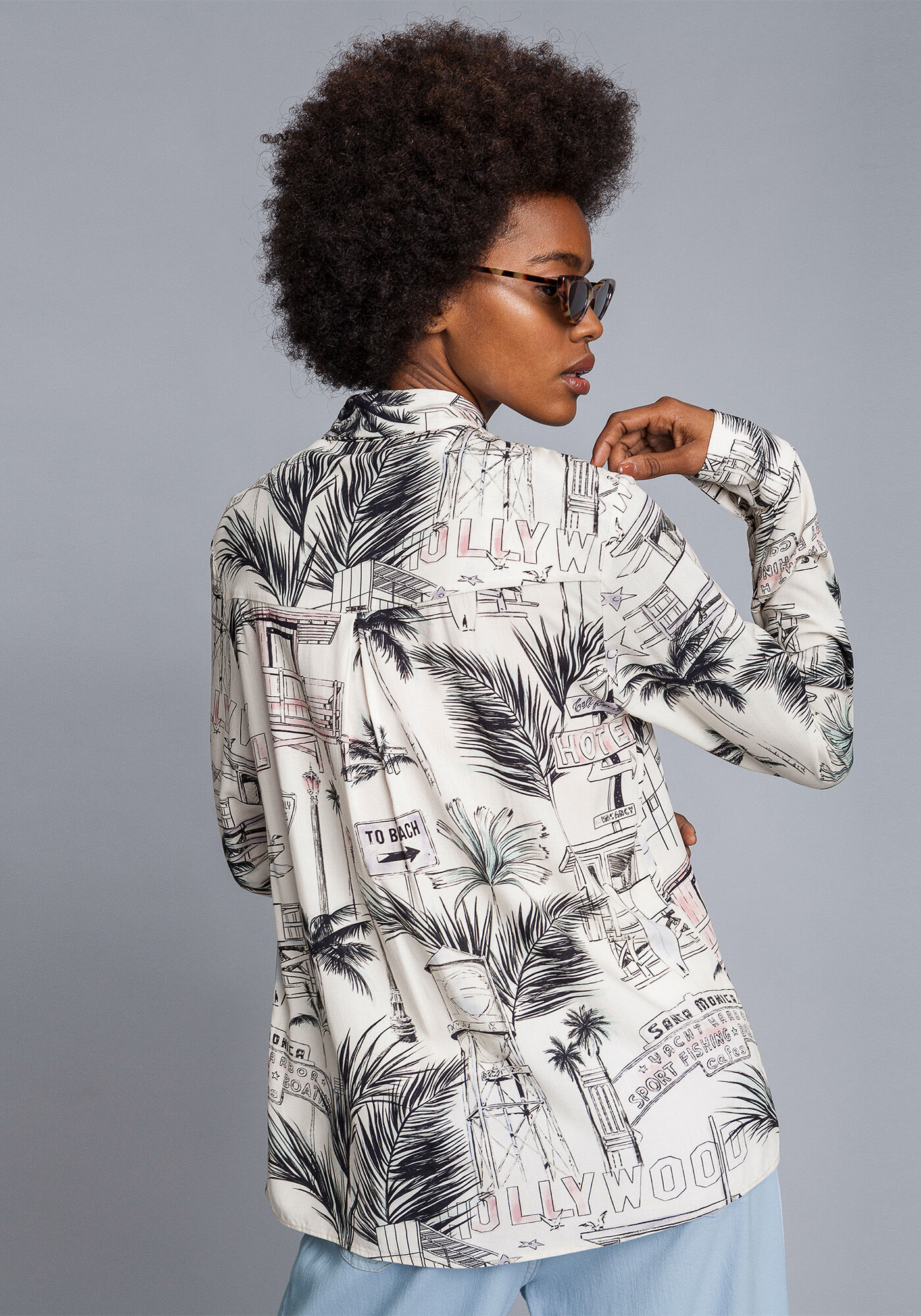 Camisa Manga Longa Estampa, , large.