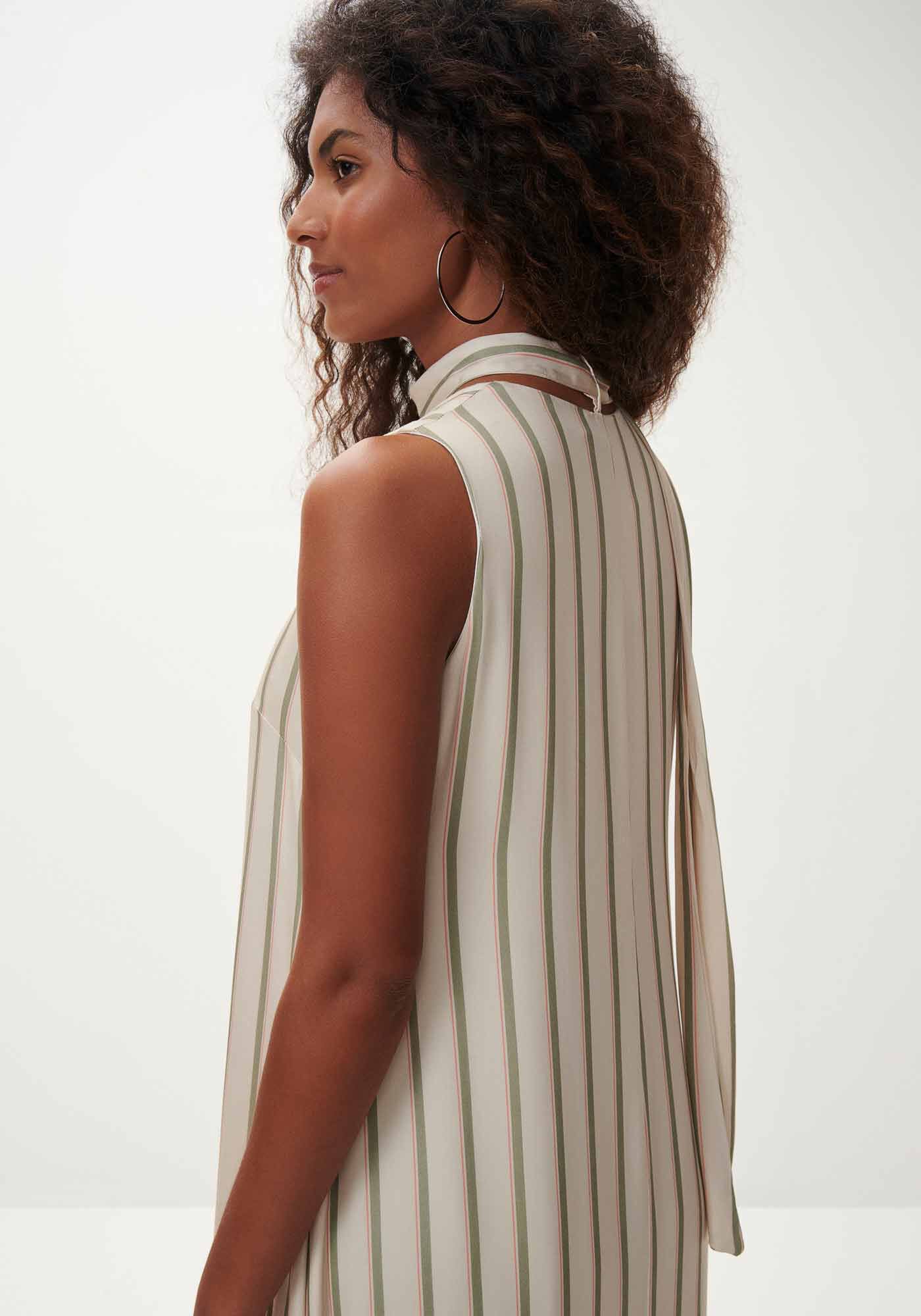 Vestido Midi Decote Quadrado com Cinto, , large.