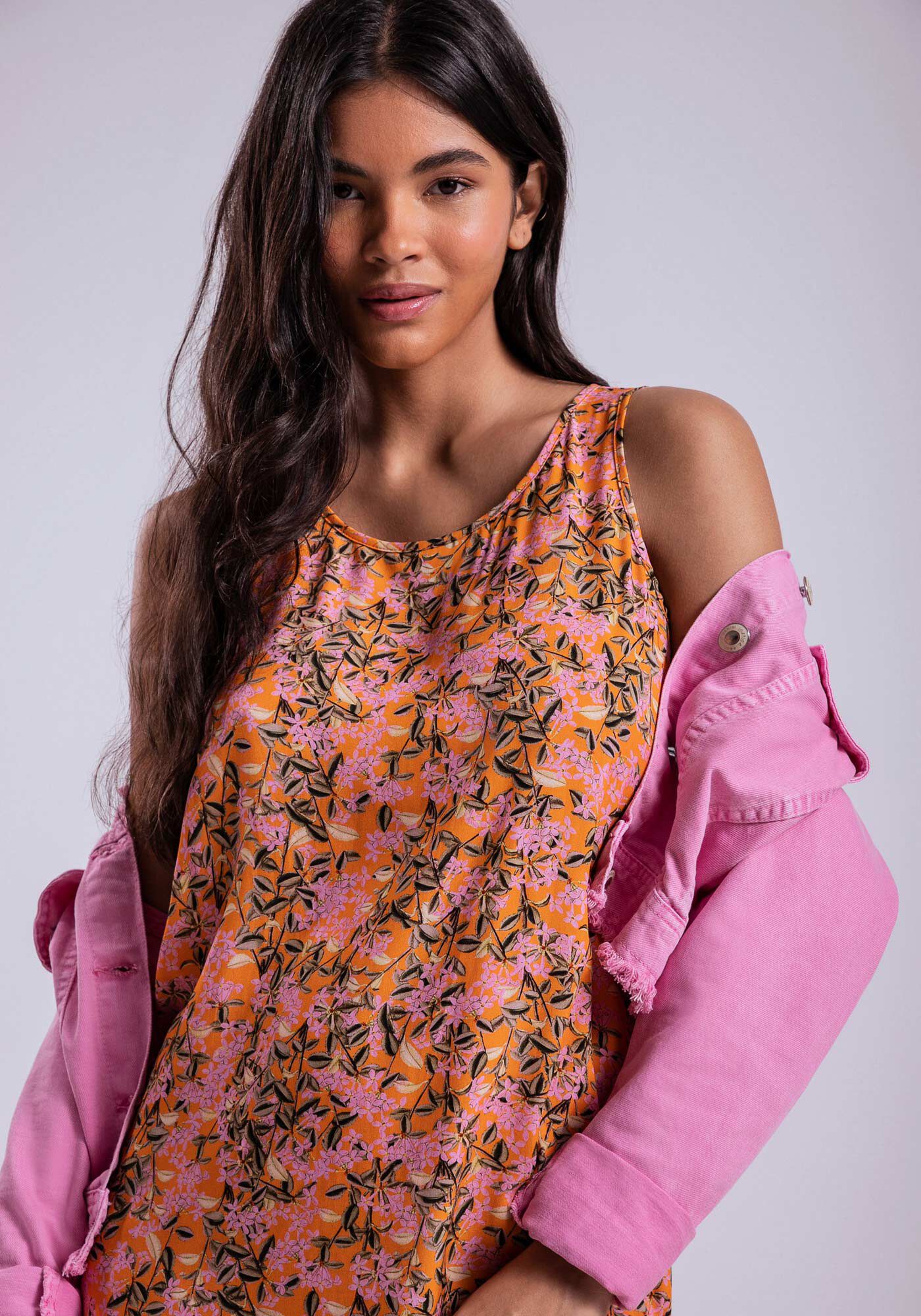 Vestido Estampado Viscose Amplo, FLORISTA, large.