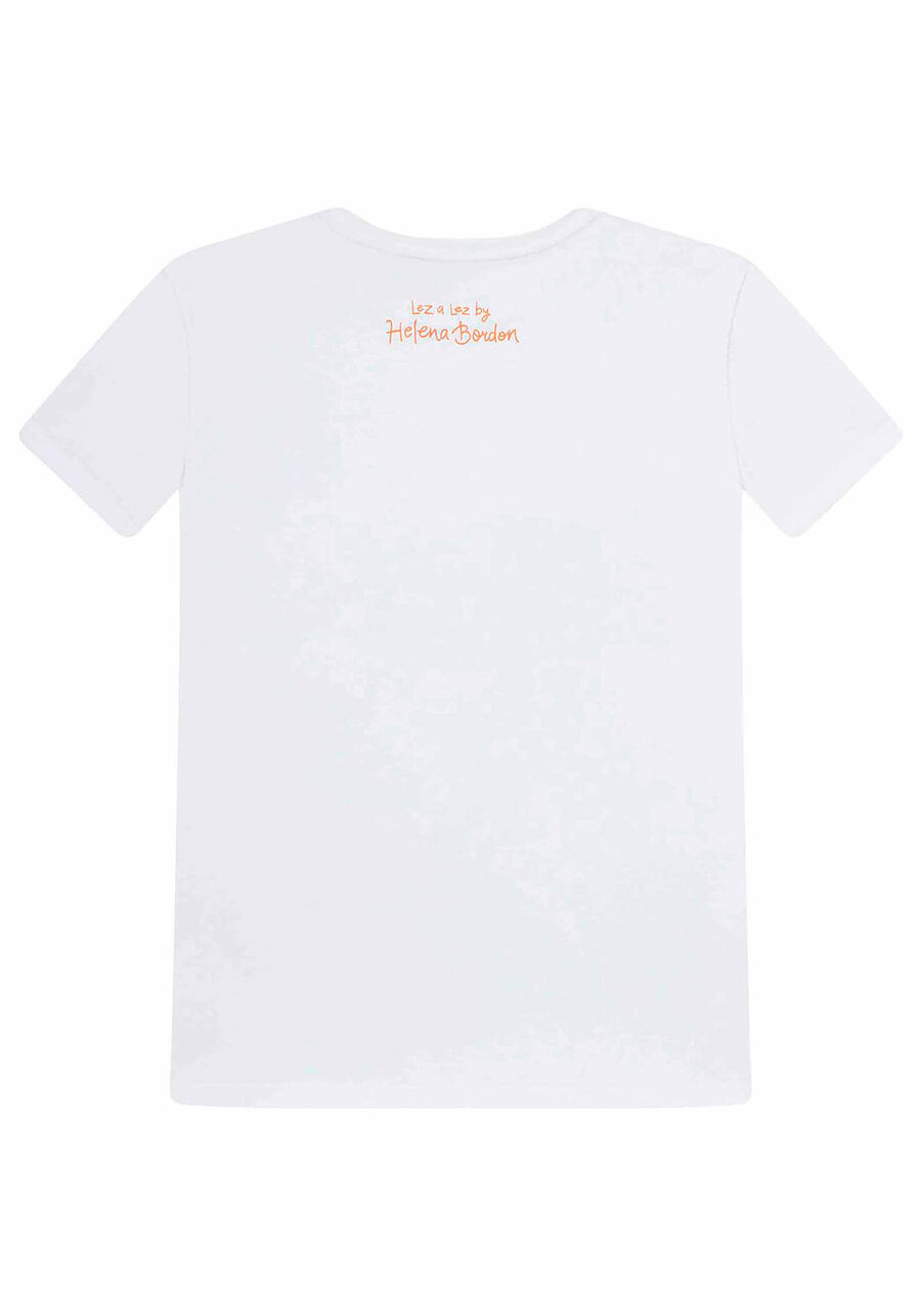 T-Shirt Helena Bordon, BRANCO, large.