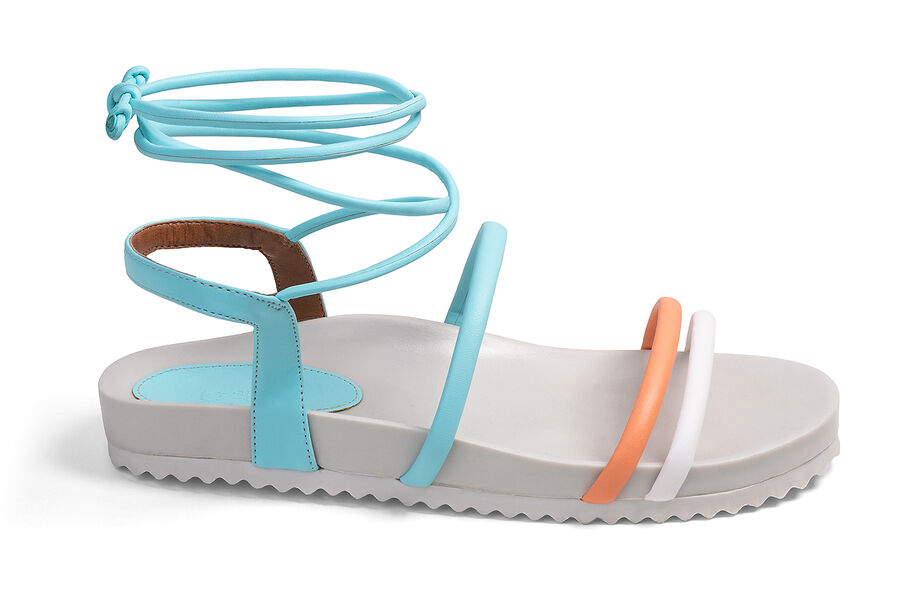 Sandália Papete com Amarração, . Sandália Papete com Amarração, , large.