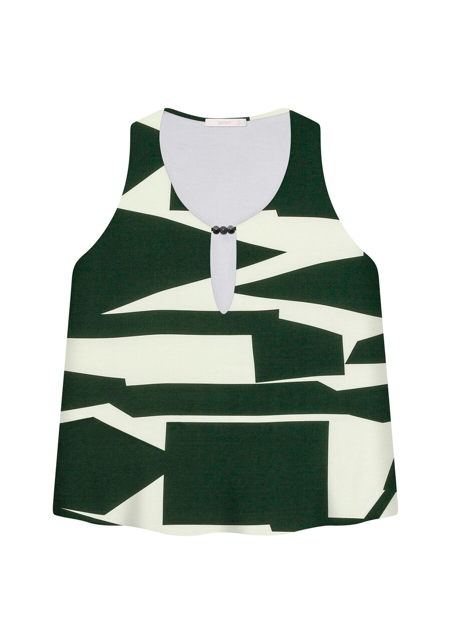 Blusa Detalhe Decote Estampa, . Blusa Detalhe Decote Estampa, , large.