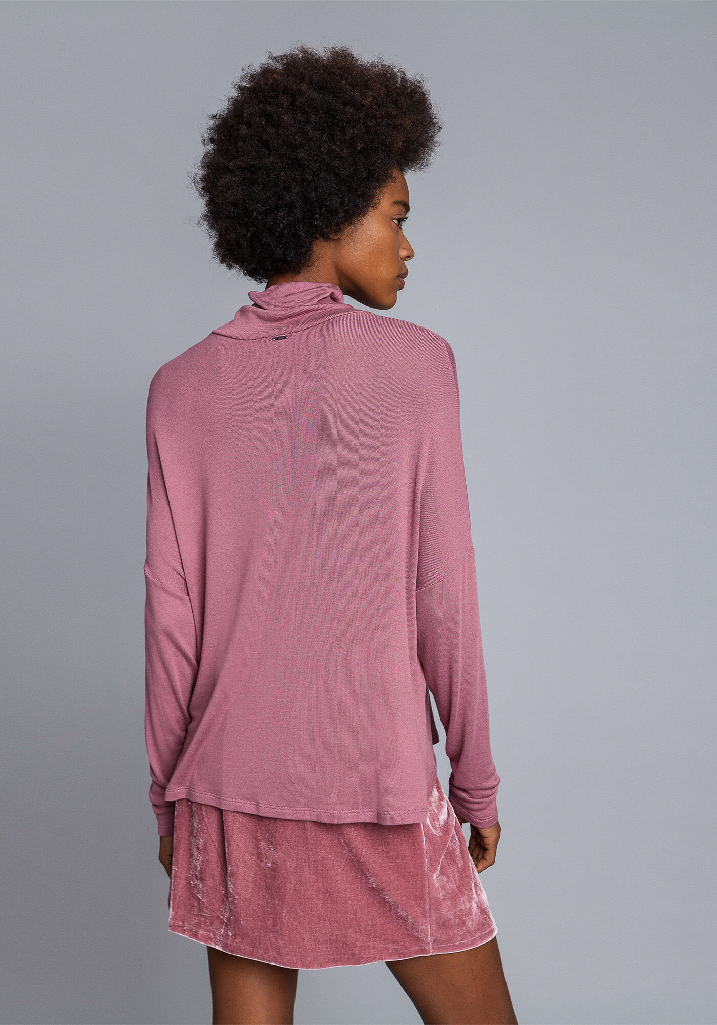 Blusa Manga Longa Gola Alta, , large.