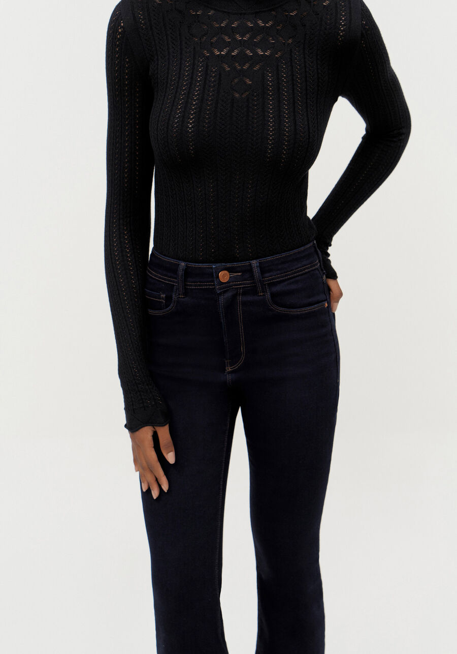 Calça Jeans Flare Cintura Alta, . Calça Jeans Flare Cintura Alta, , large.