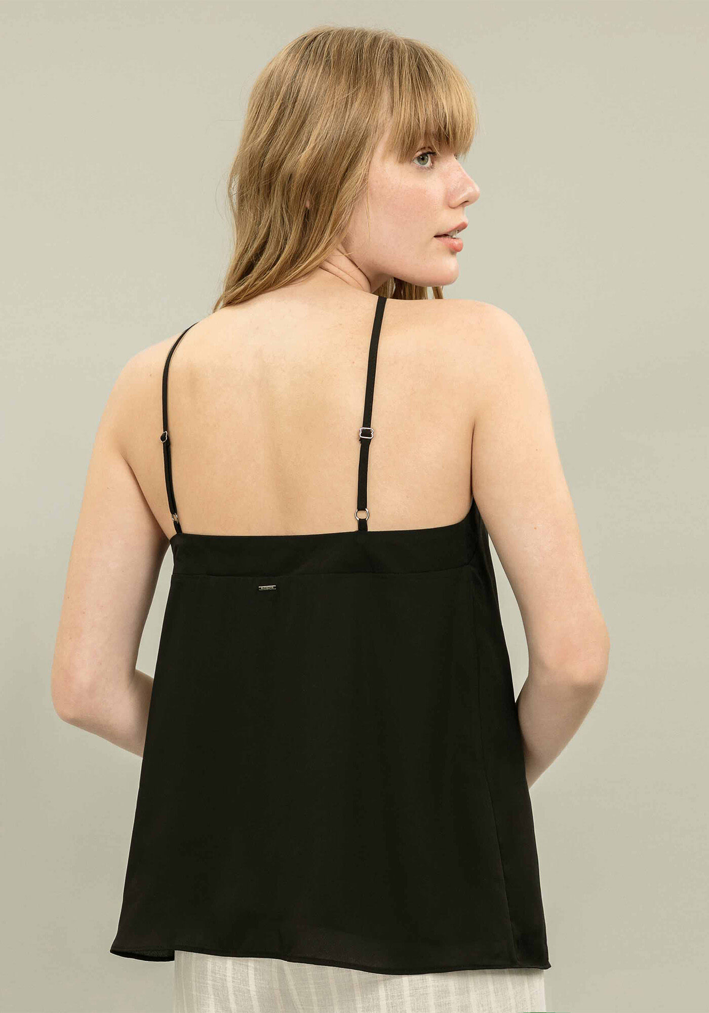 Blusa com Al&ccedil;a Lisa com Prega, , large.