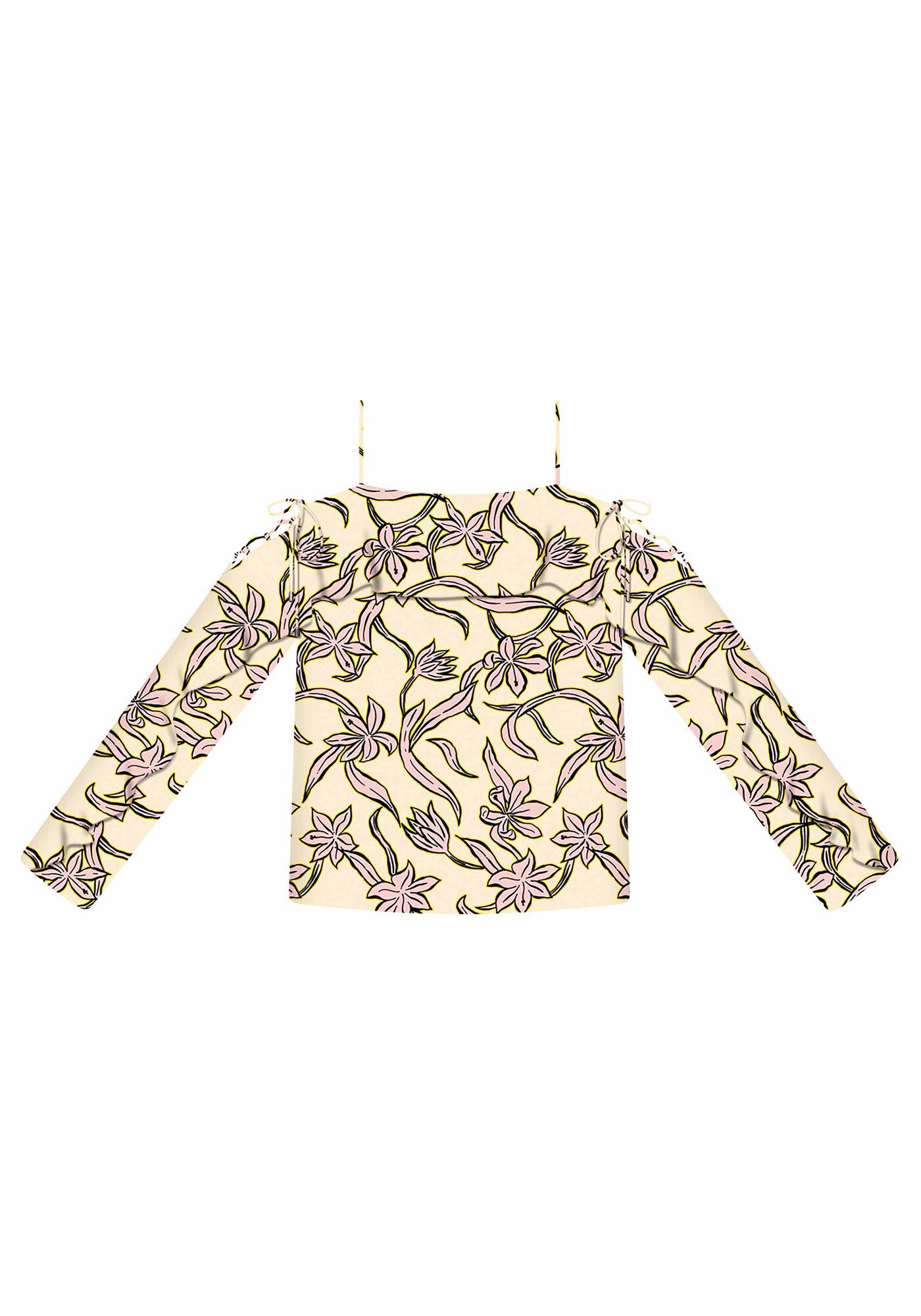 Blusa Manga Longa Amarra&ccedil;&atilde;o, , large.