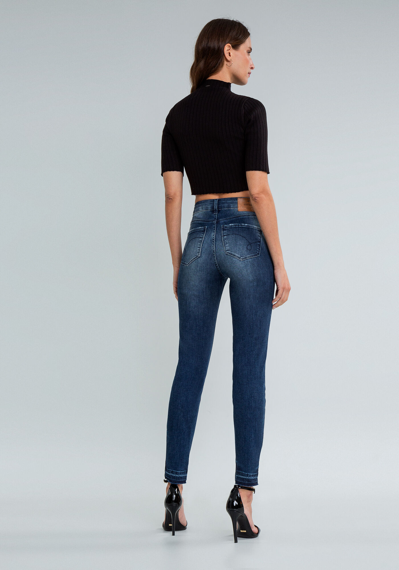 Cal&ccedil;a Jeans Cintura Alta, , large.