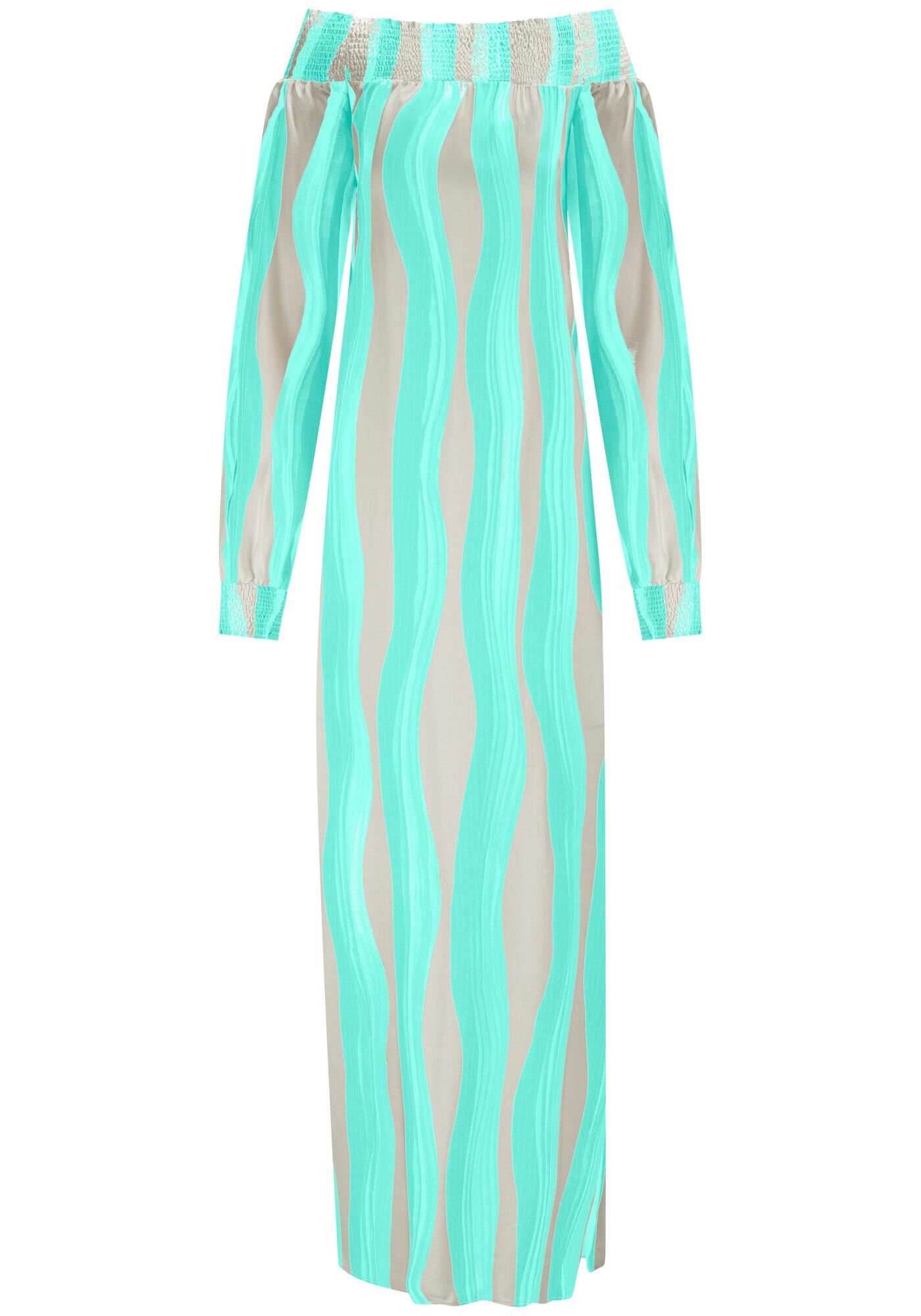 Vestido Midi em Viscose Estampado Ombro a Ombro, , large.