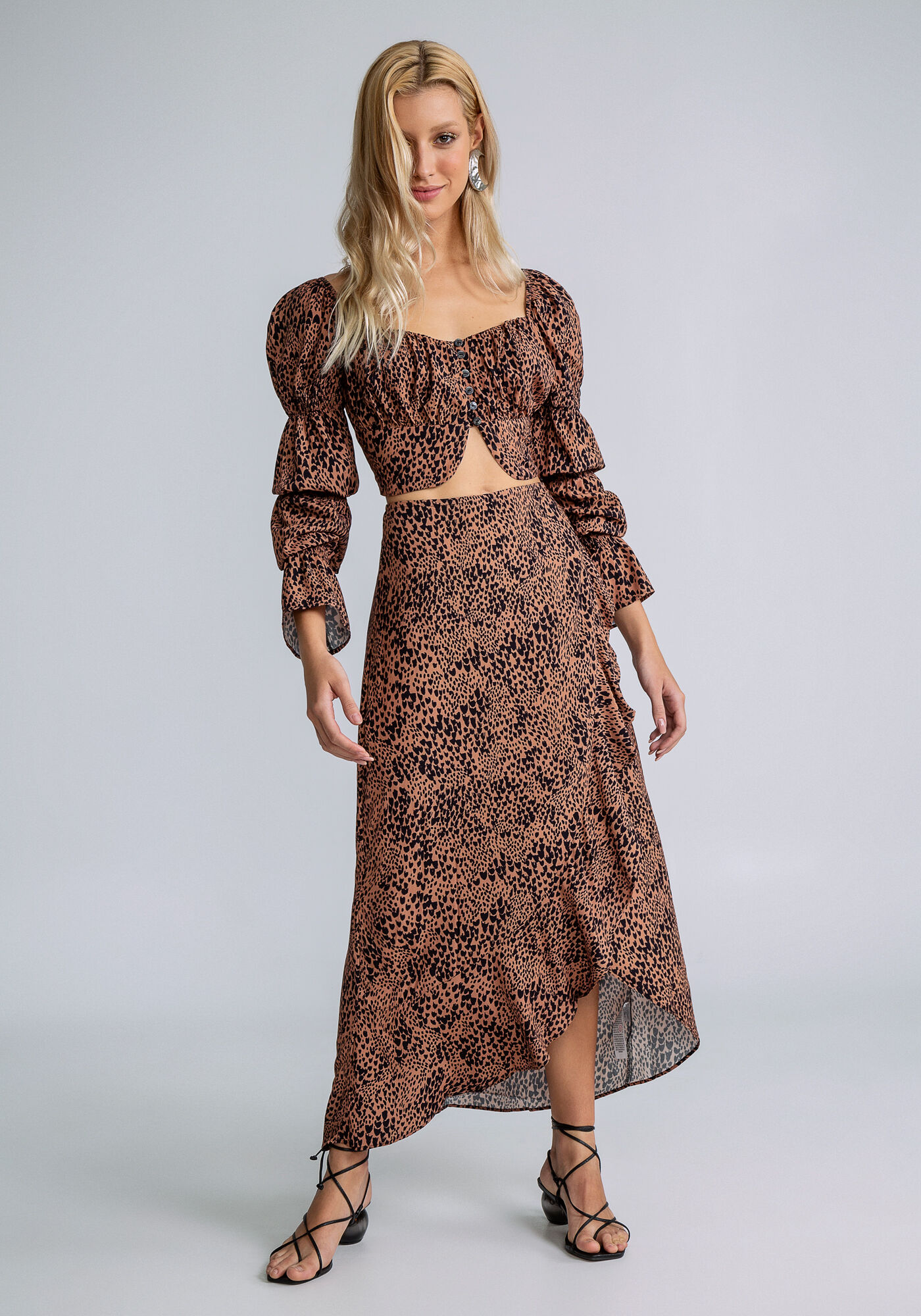 Saia M&iacute;di Babado Transpassado, , large.