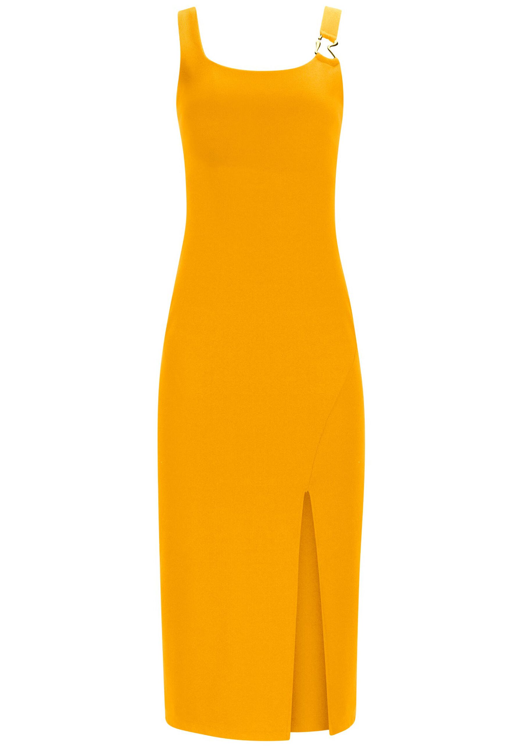 Vestido Midi em Malha com Detalhe Metal Alças, . Vestido Midi em Malha com Detalhe Metal Alças, , large.