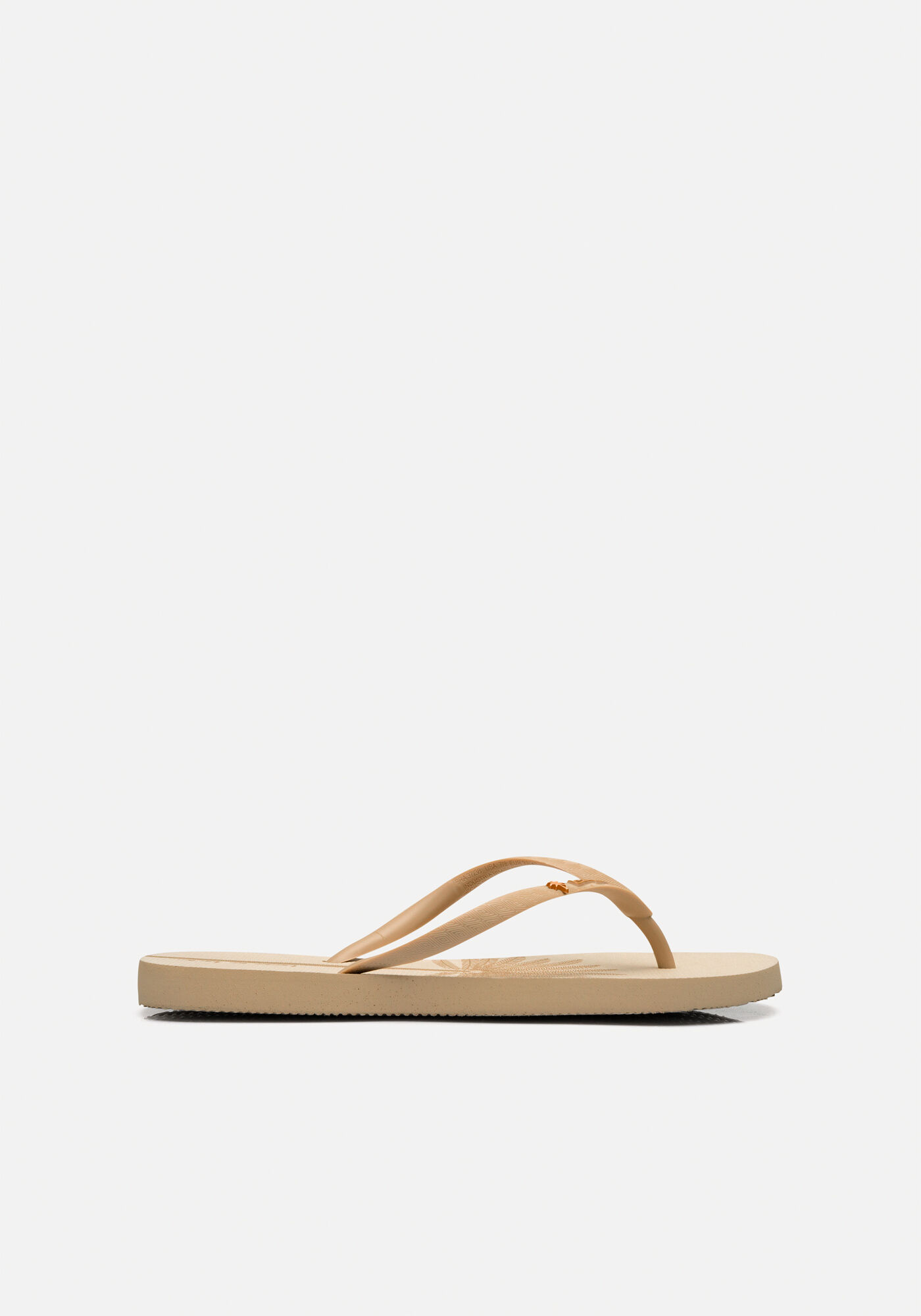 Chinelo De Tiras Finas Estampado, PIACAVA BEGE, large.