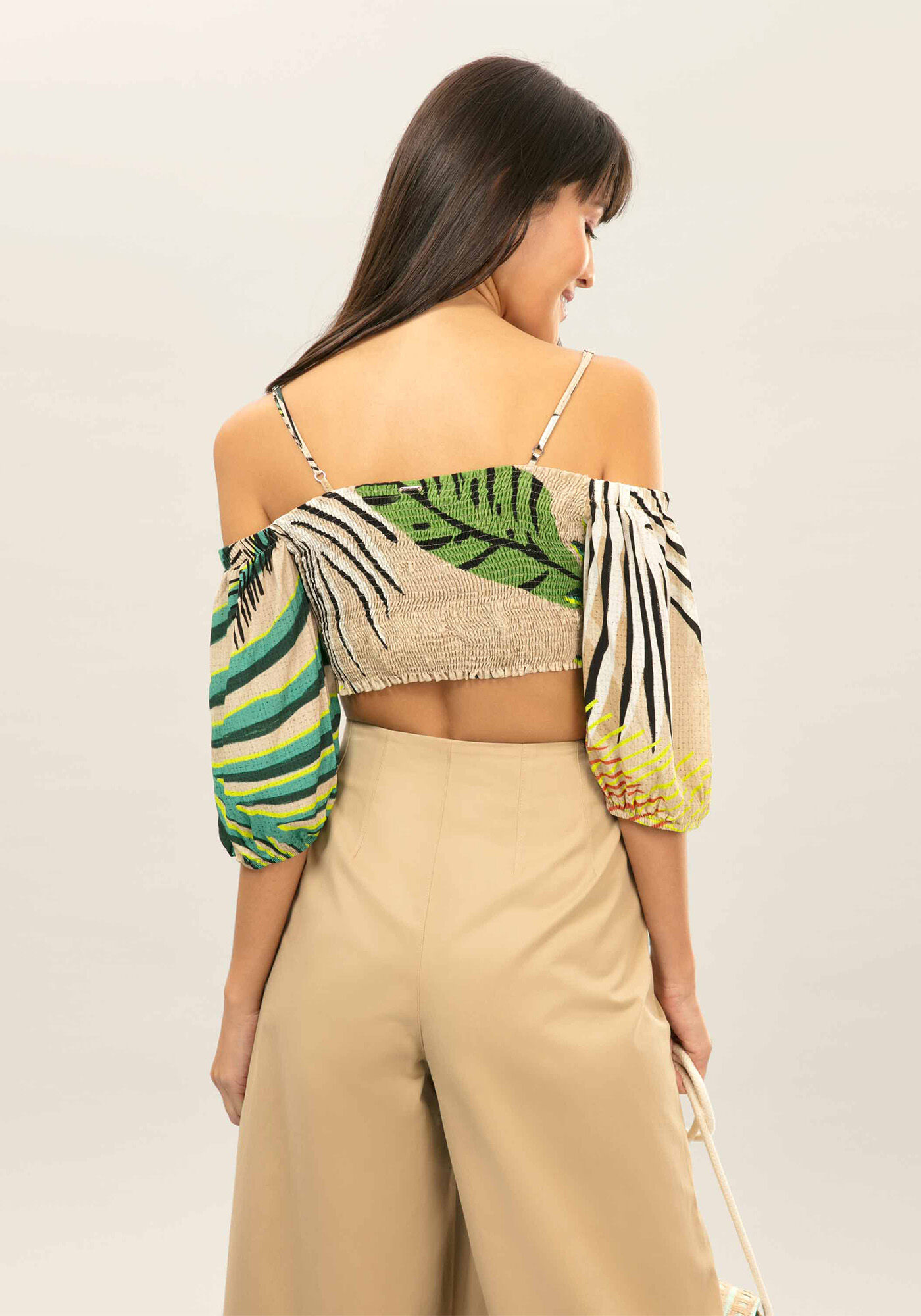 Blusa Ciganinha Cropped, , large.