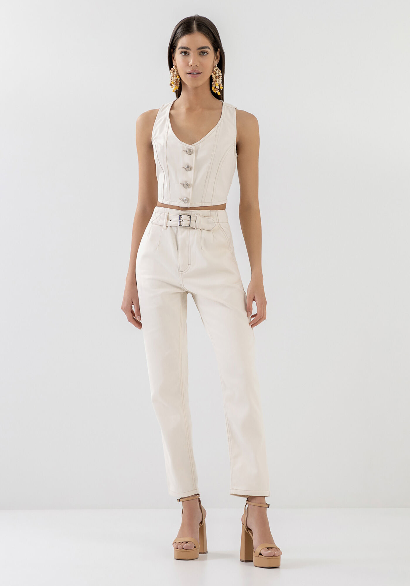 Colete Sarja Cropped, , large.