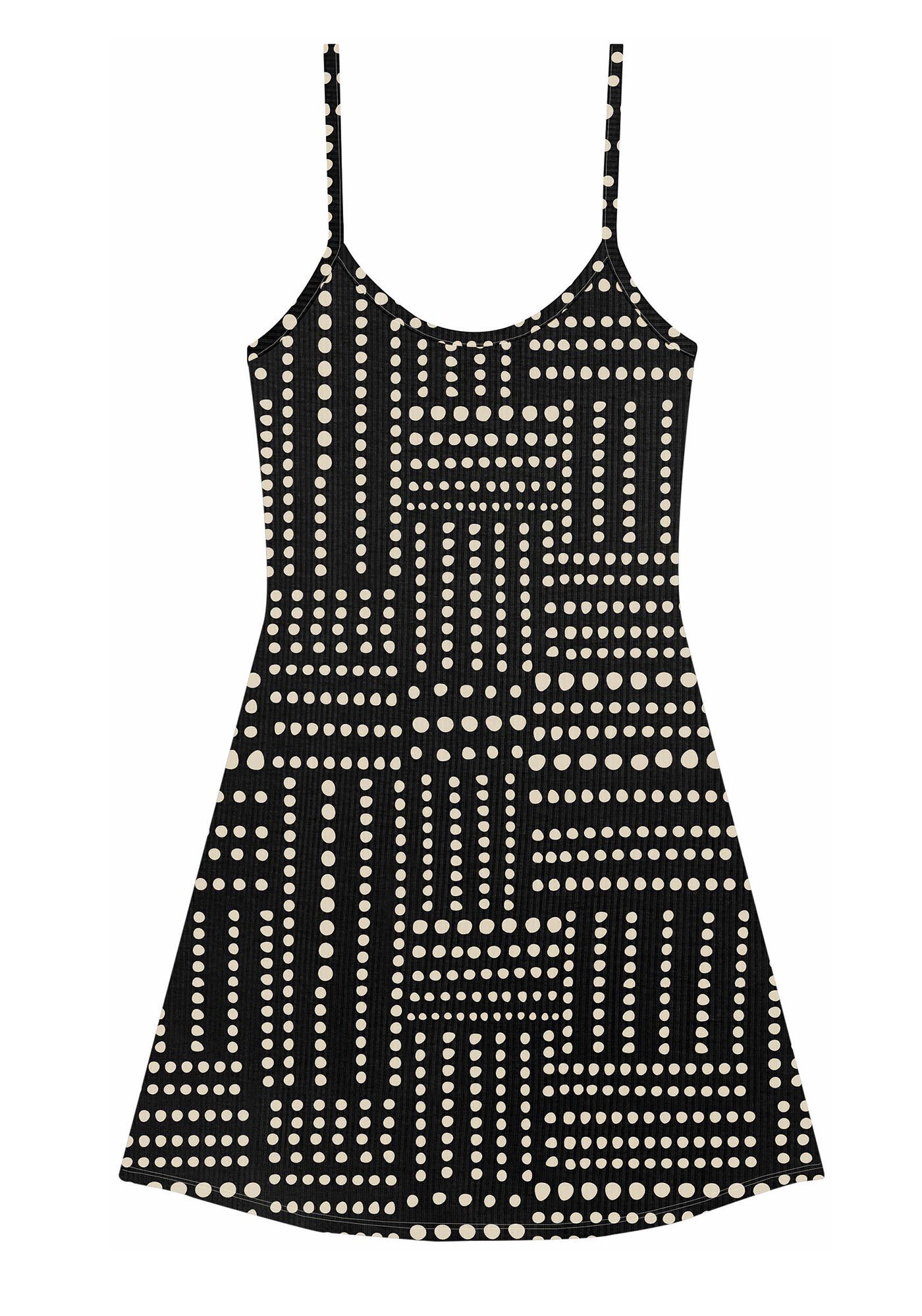 Vestido Curto Canelado Evas&ecirc; Estampado, , large.