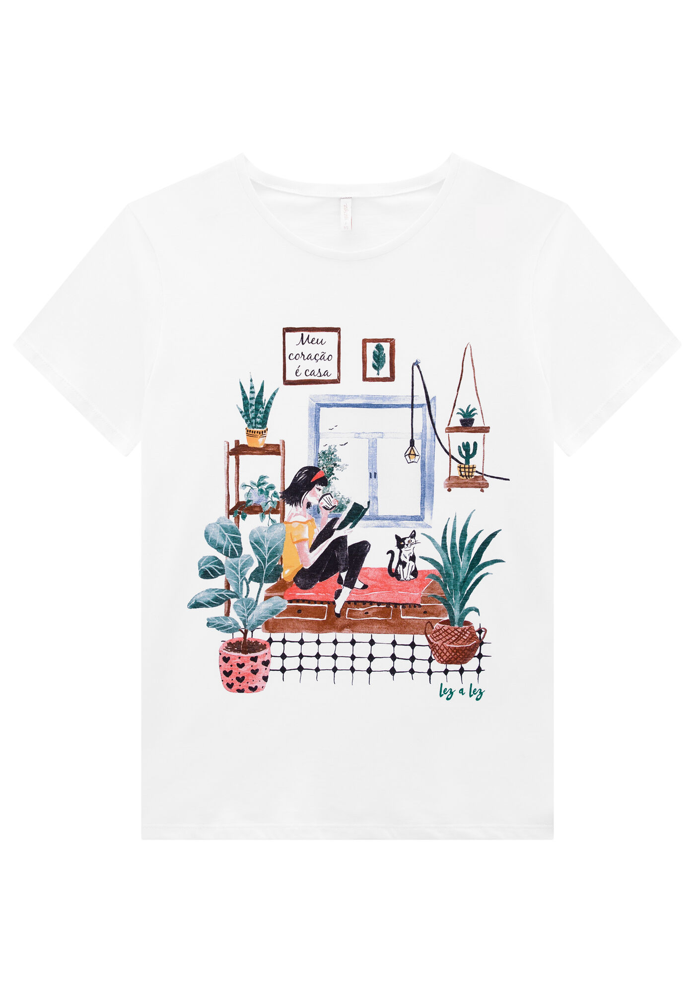 T-Shirt Play Lez Home, BRANCO, large.