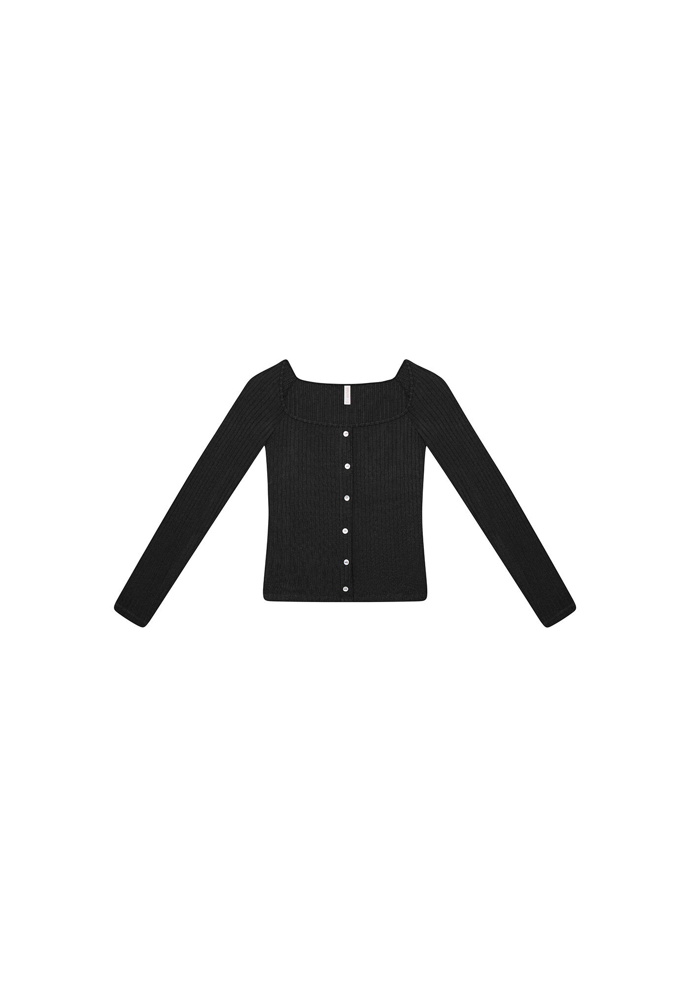 Blusa Canelada com Bot&otilde;es, , large.