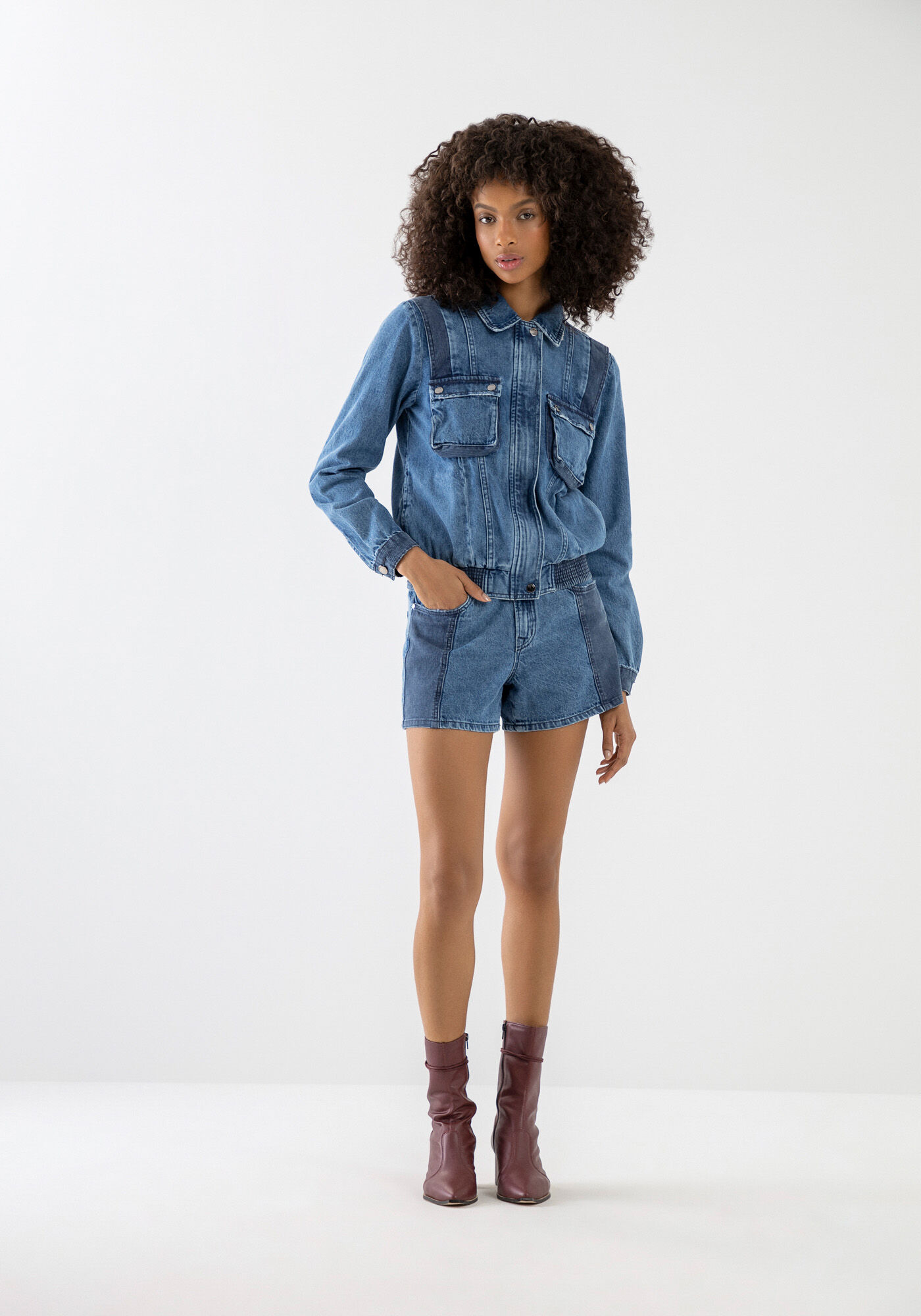 Jaqueta outlet jeans bomber