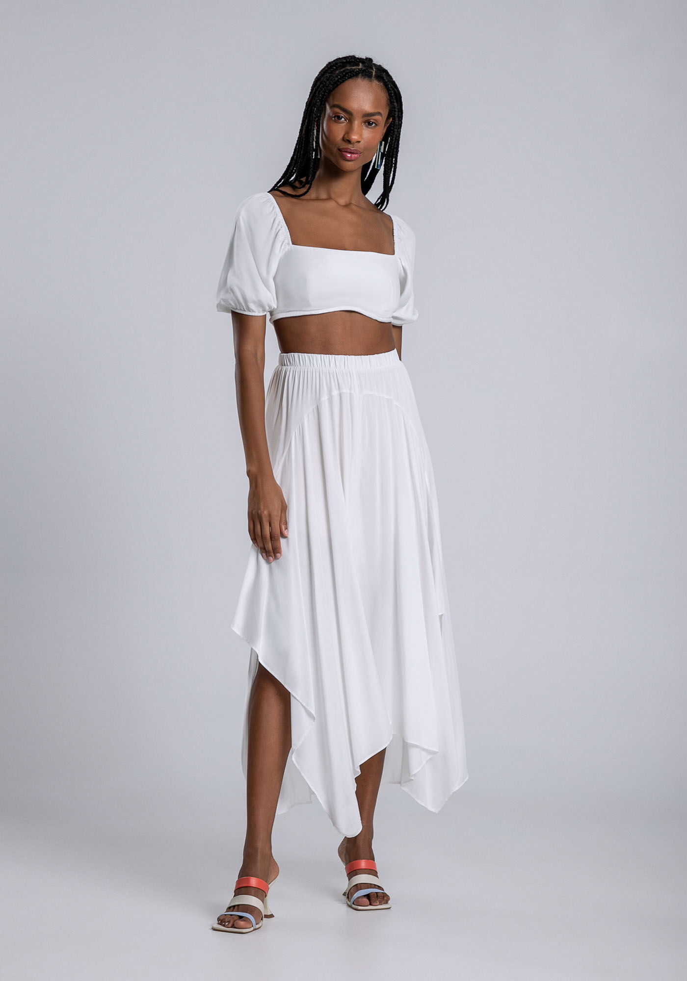 Saia midi sales com pontas