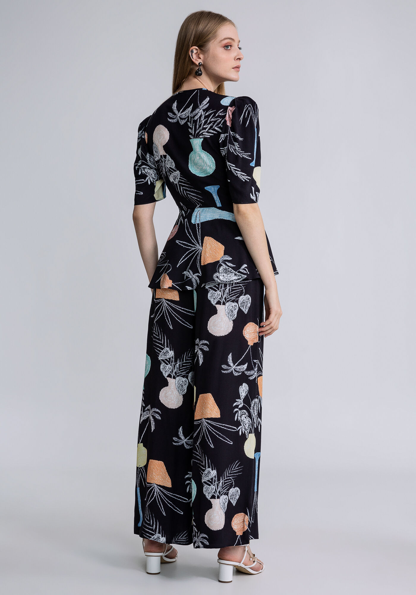 Macac&atilde;o Longo Manga Bufante Estampa, EXPRESSAO, large.