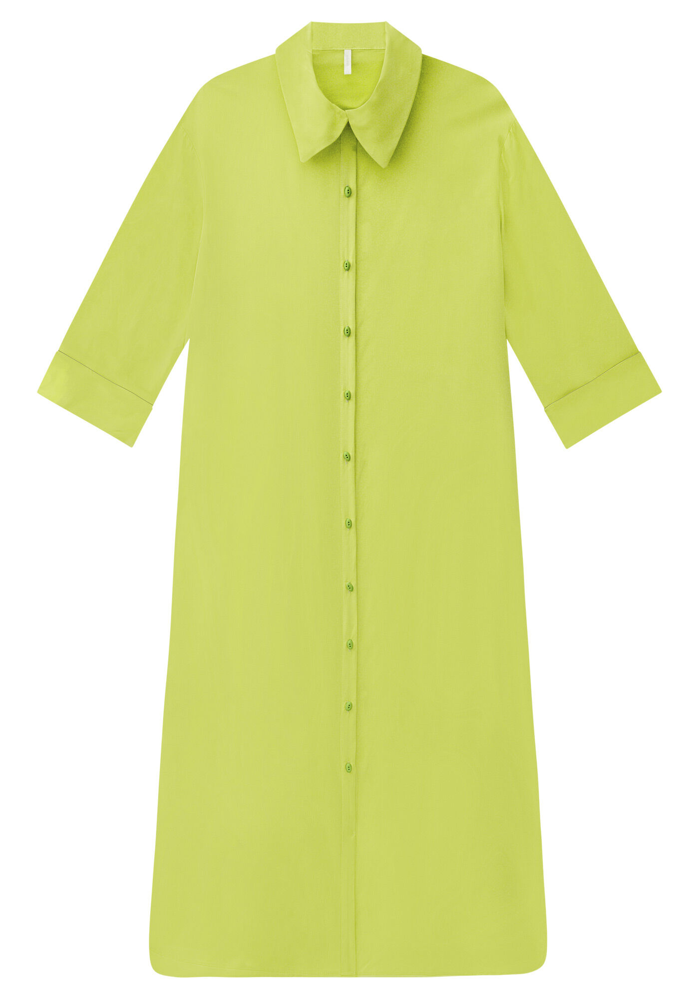 Vestido Midi Sa&iacute;da de Praia em Viscose Chemise, , large.