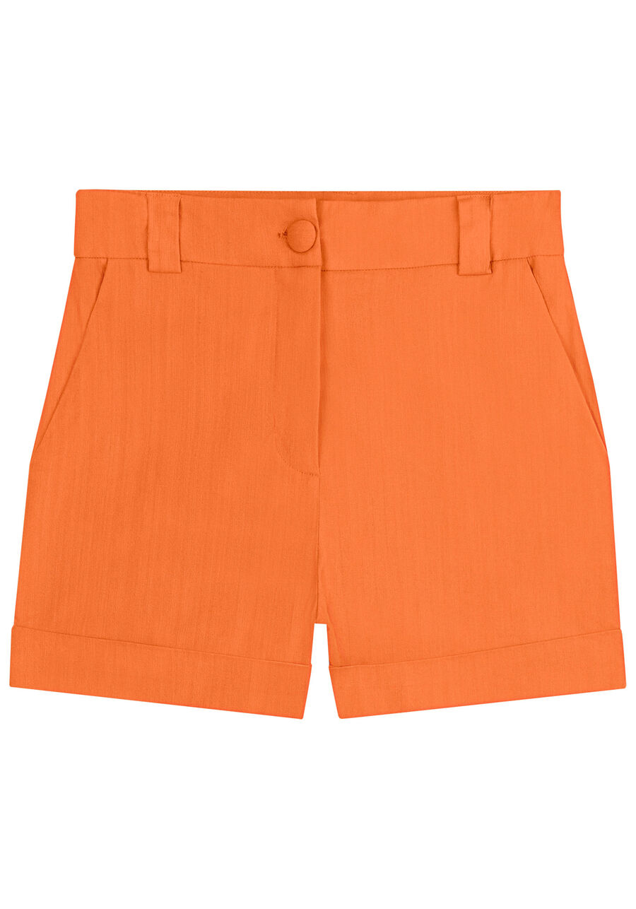 Shorts Alfaiataria em Linho com Cintura Média, . Shorts Alfaiataria em Linho com Cintura Média, , large.