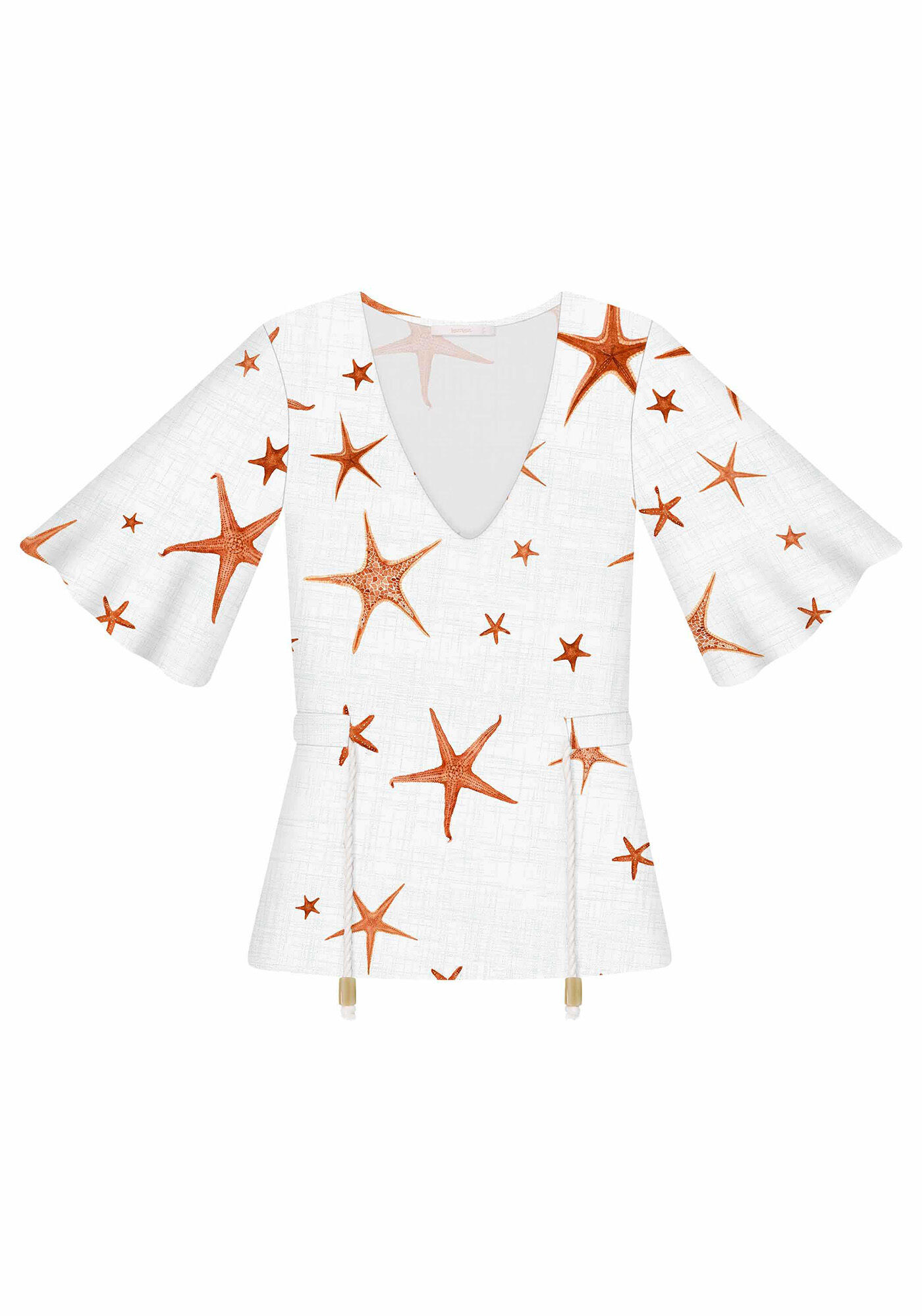 Blusa com Cord&atilde;o Estampa, , large.