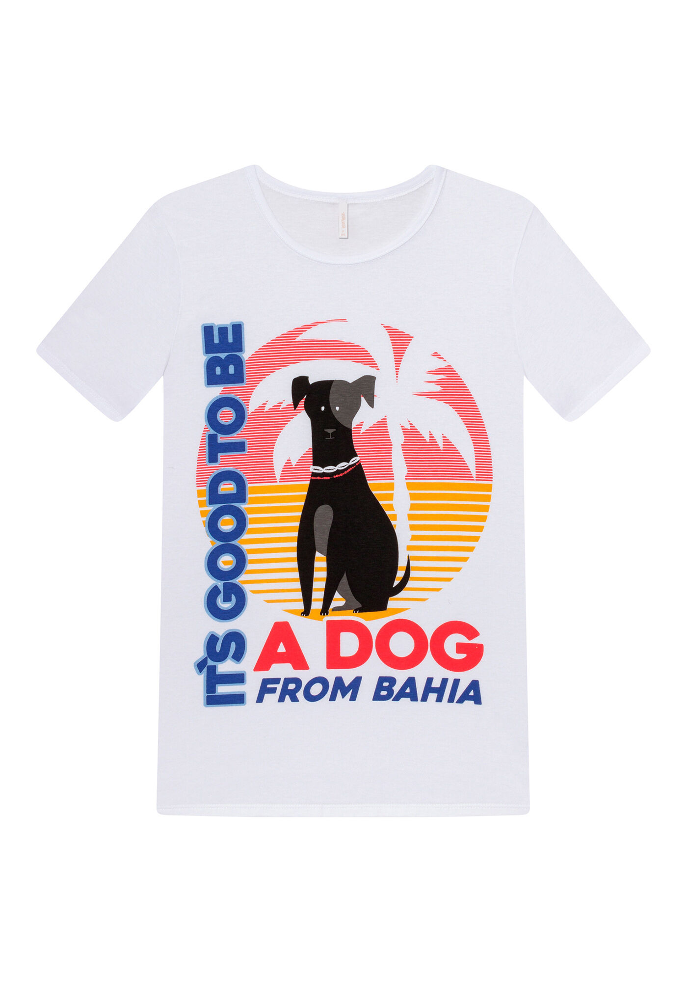 Blusa Manga Curta Estampada, , large.