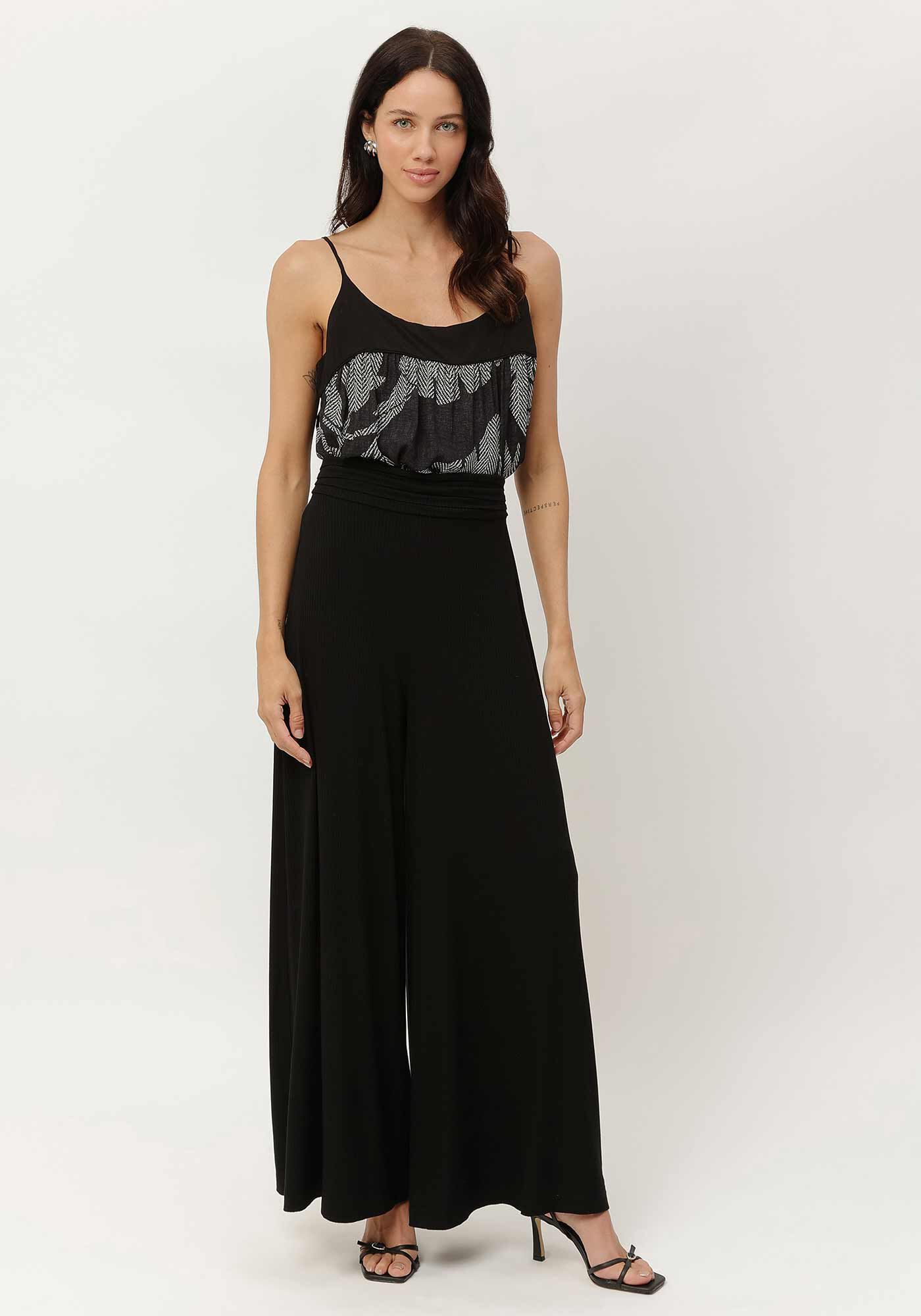 Cal&ccedil;a Pantalona Canelada com Detalhe C&oacute;s, , large.