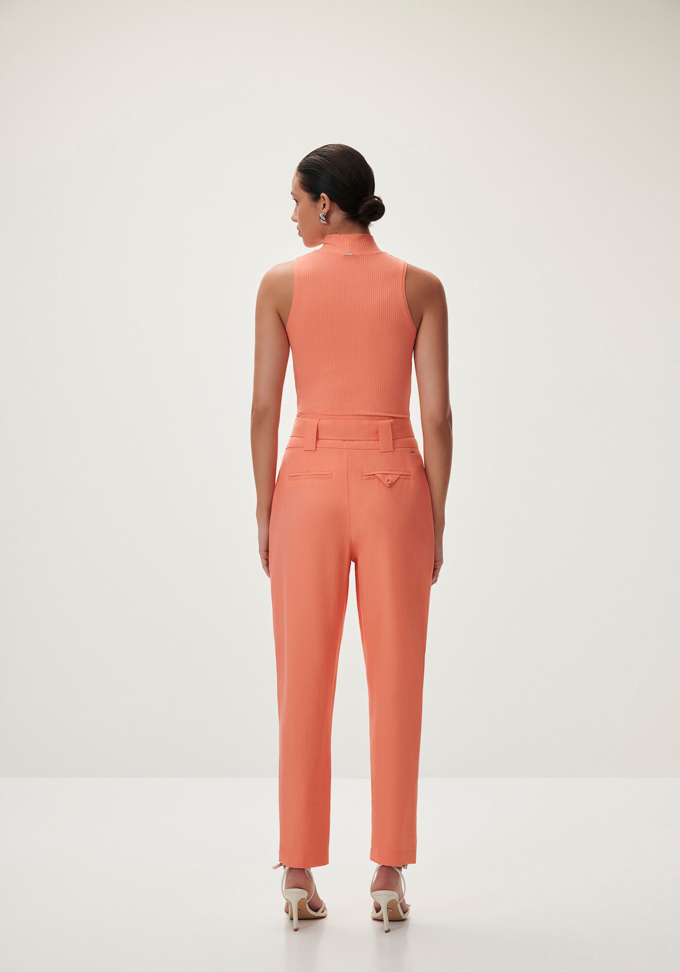 Regata Canelada com Gola Alta, , large.