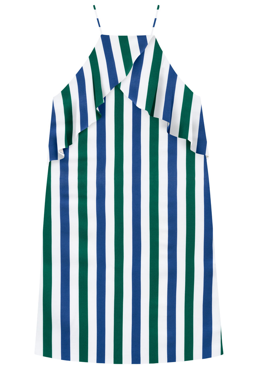 Vestido com Alças em Crepe com Babados, ALTO DO MOURA. Vestido com Alças em Crepe com Babados, ALTO DO MOURA, large.