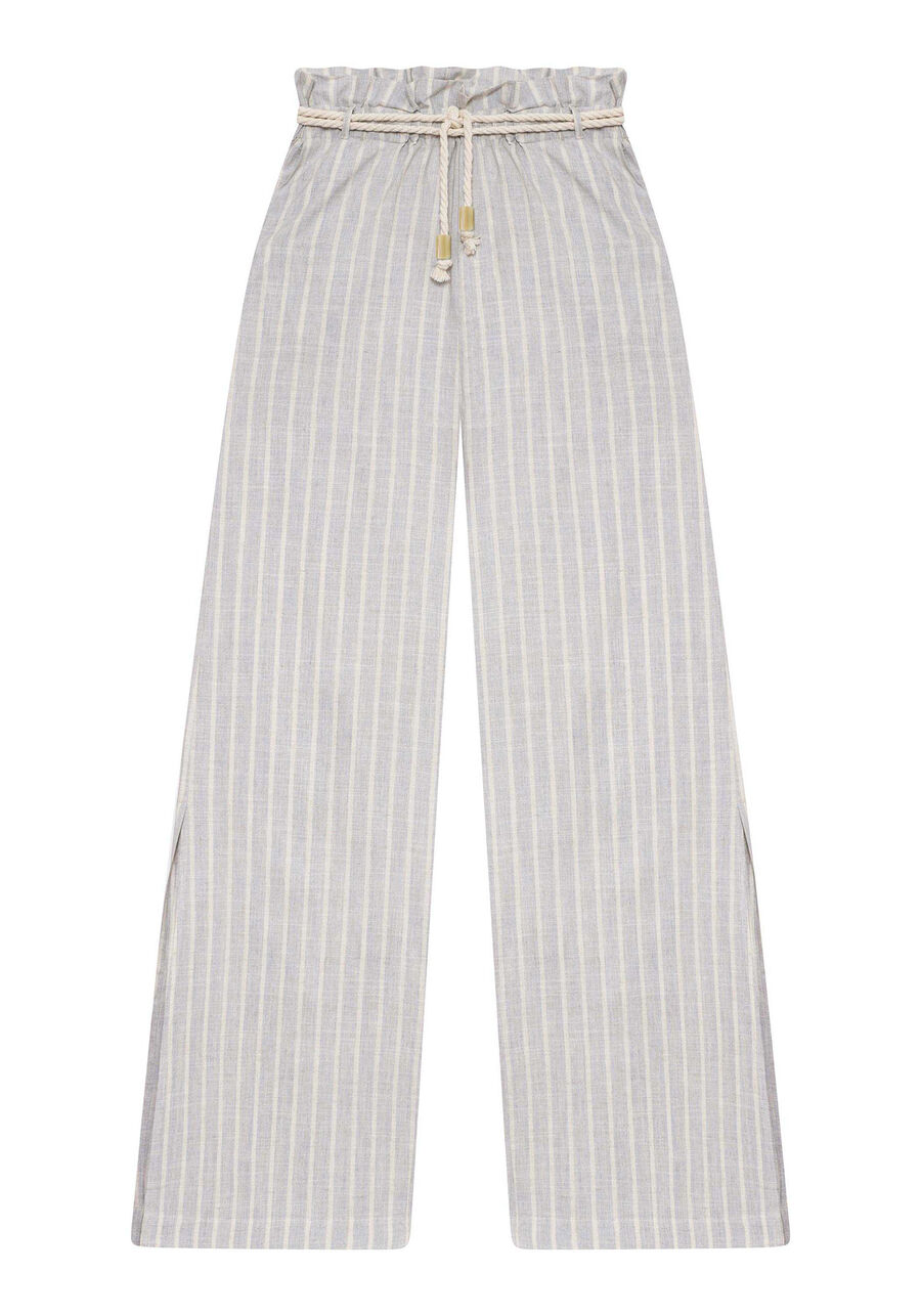 Calça Pantalona Listras Cinto, . Calça Pantalona Listras Cinto, , large.