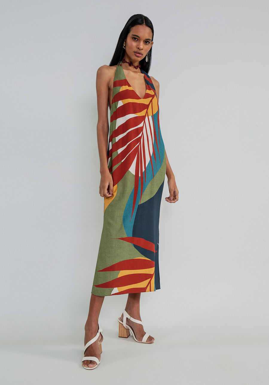 Vestido Frente Única Mídi Estampa, . Vestido Frente Única Mídi Estampa, , large.