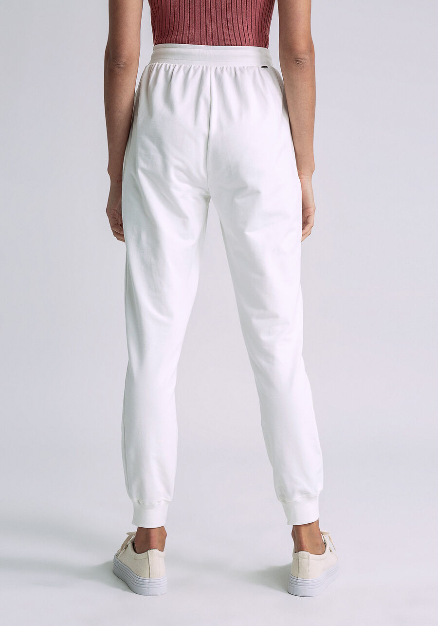 Calça Jogging Molecotton, BRANCO OFF WHITE. Calça Jogging Molecotton, BRANCO OFF WHITE, large.