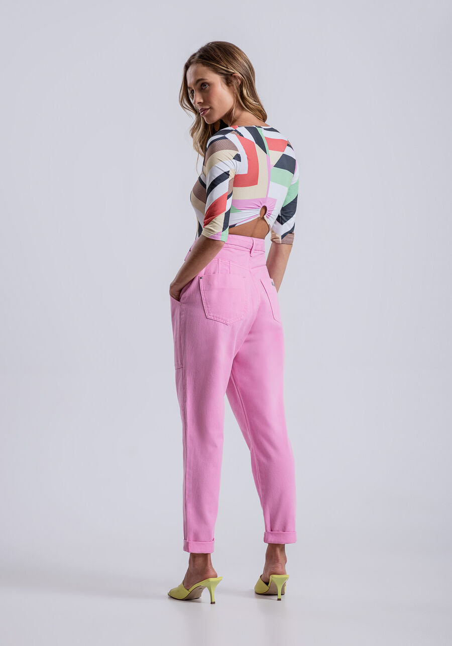 Body Estampado em Malha Modelli com Detalhe Costas, REMO. Body Estampado em Malha Modelli com Detalhe Costas, REMO, large.