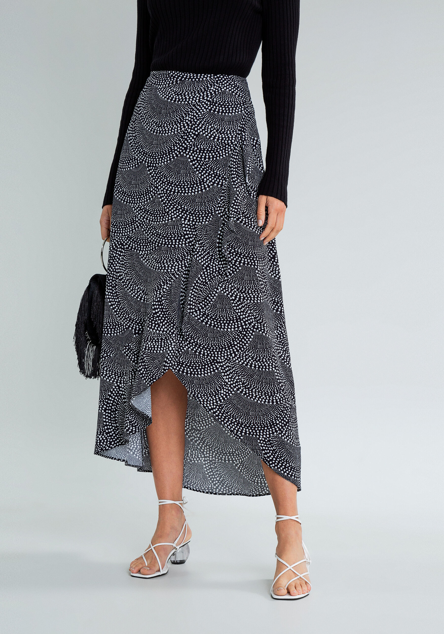 Saia Mídi Babado Transpassado, . Saia Mídi Babado Transpassado, , large.