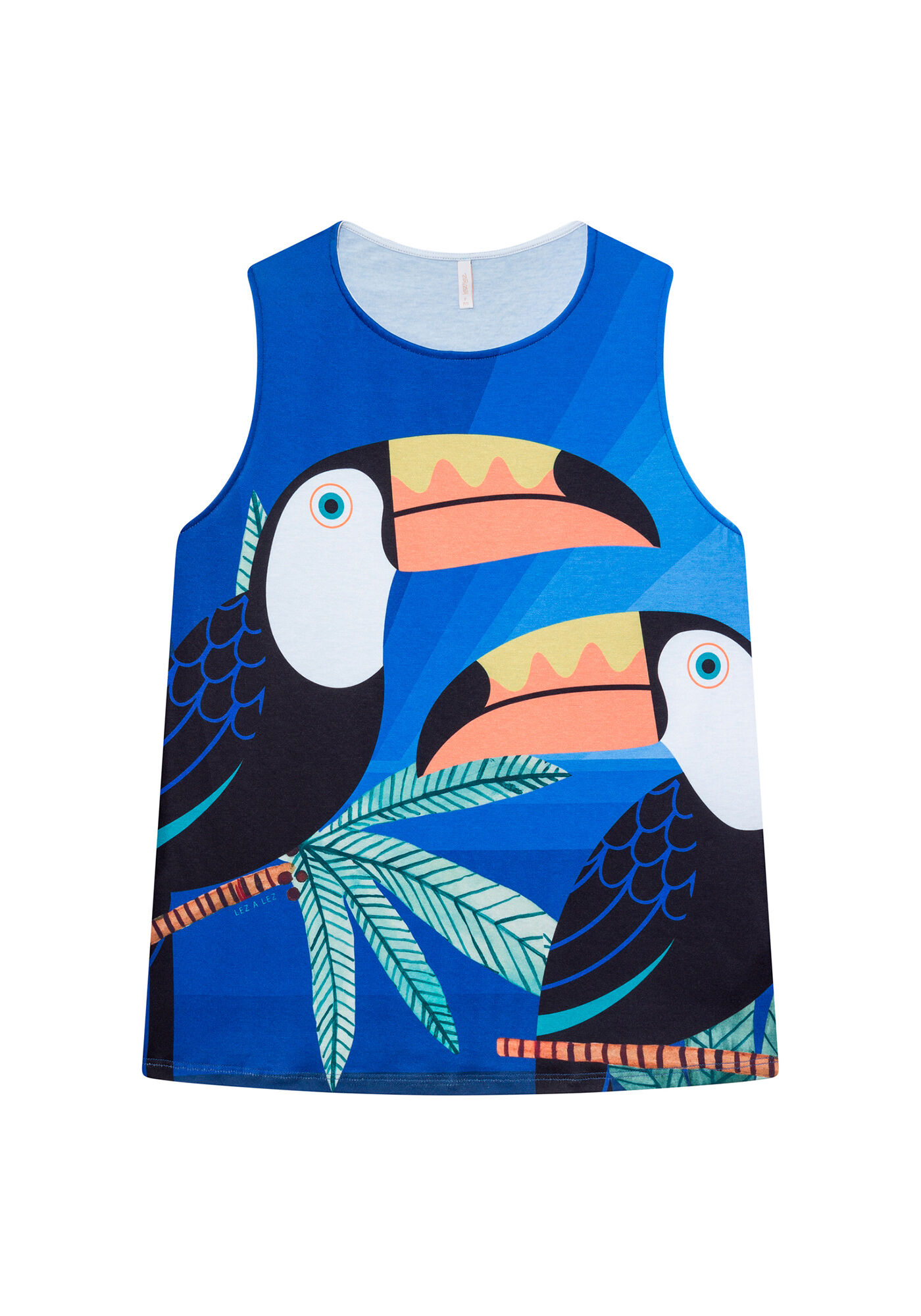 Blusa sem Mangas Estampa, , large.