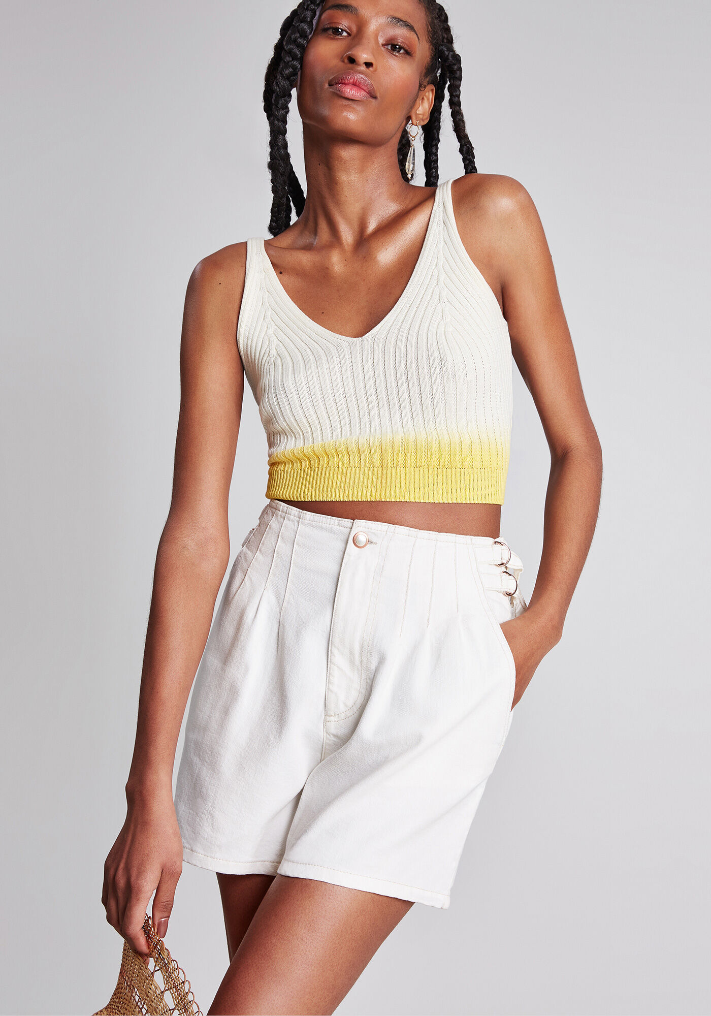 Blusa com Al&ccedil;as Cropped Tric&ocirc;, , large.