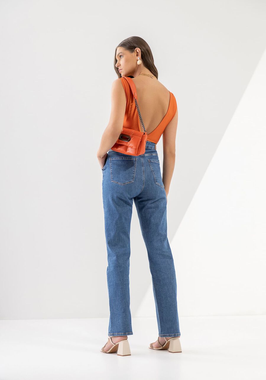 Calça Jeans Slim Super Alta com Elasticidade, , large.