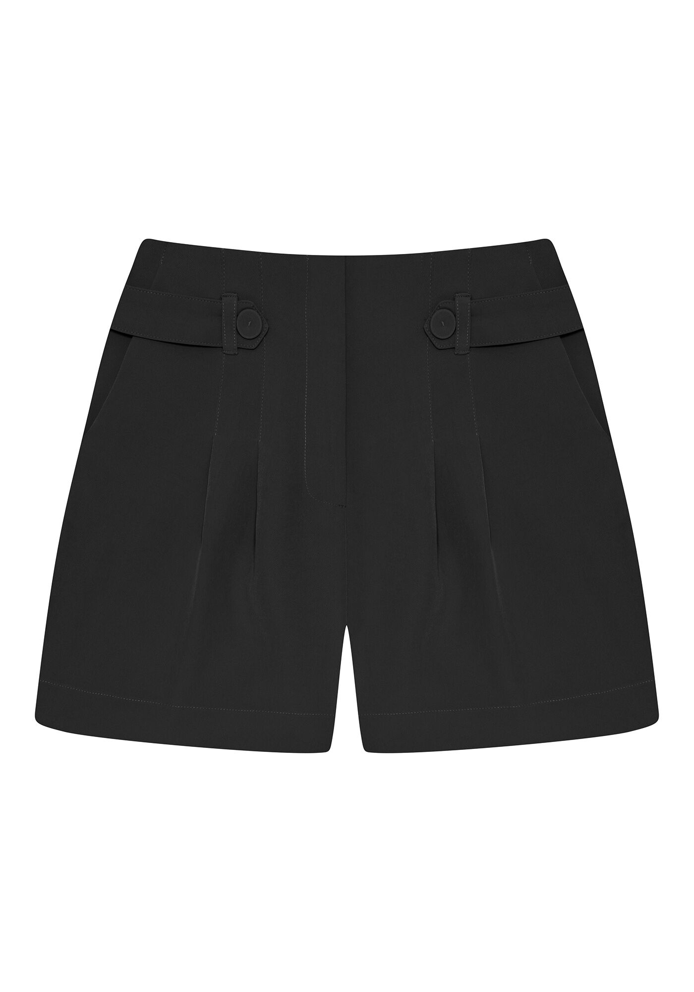 Shorts Cintura M&eacute;dia Detalhe C&oacute;s, , large.