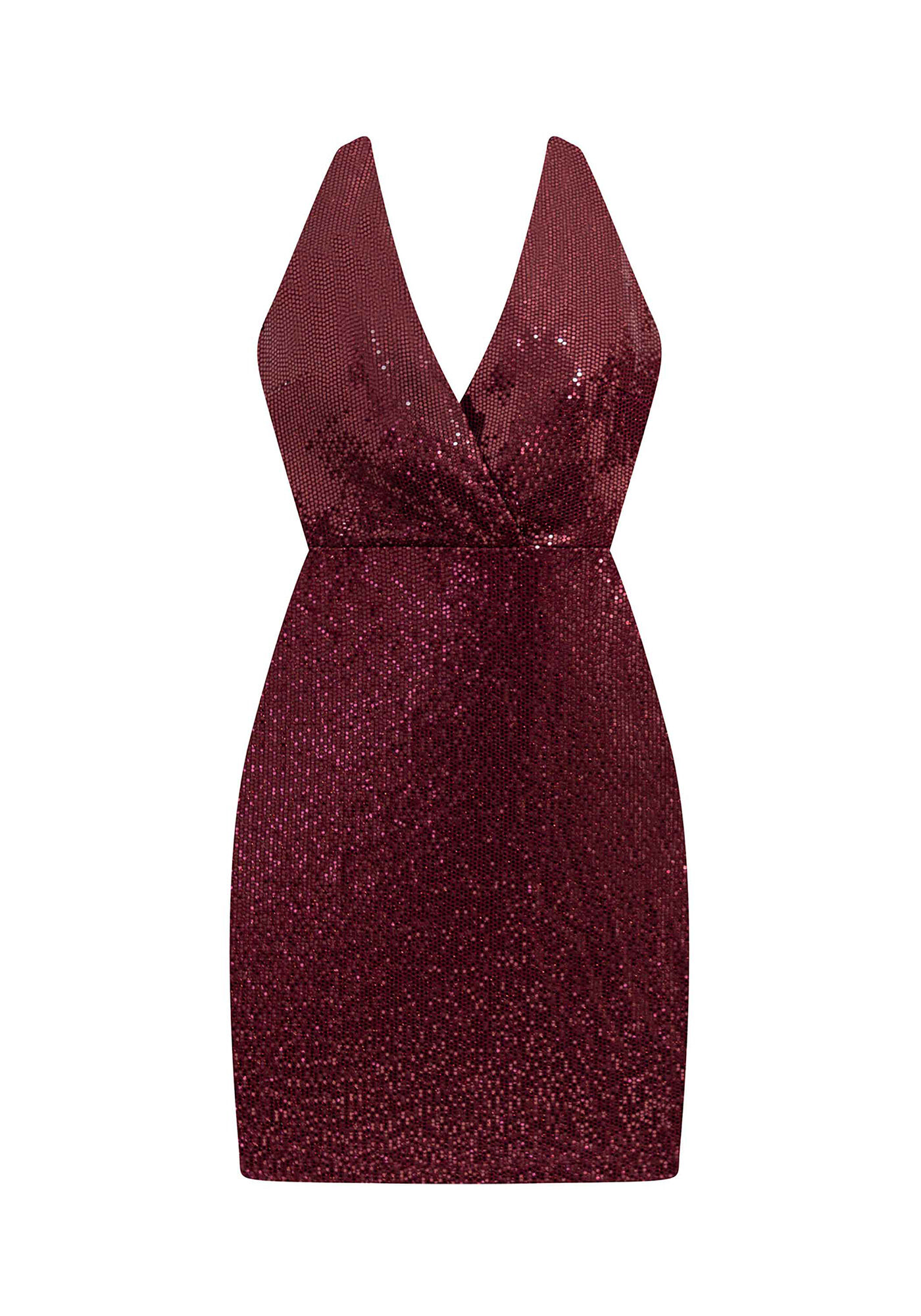 Vestido Malha Paet&ecirc; Glam Curto, , large.