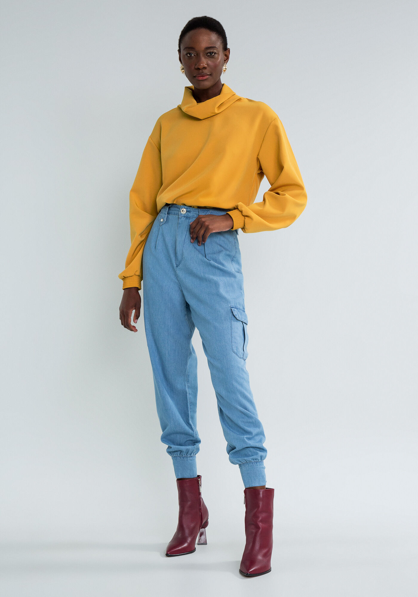 Cal&ccedil;a Cargo Cropped, JEANS, large.