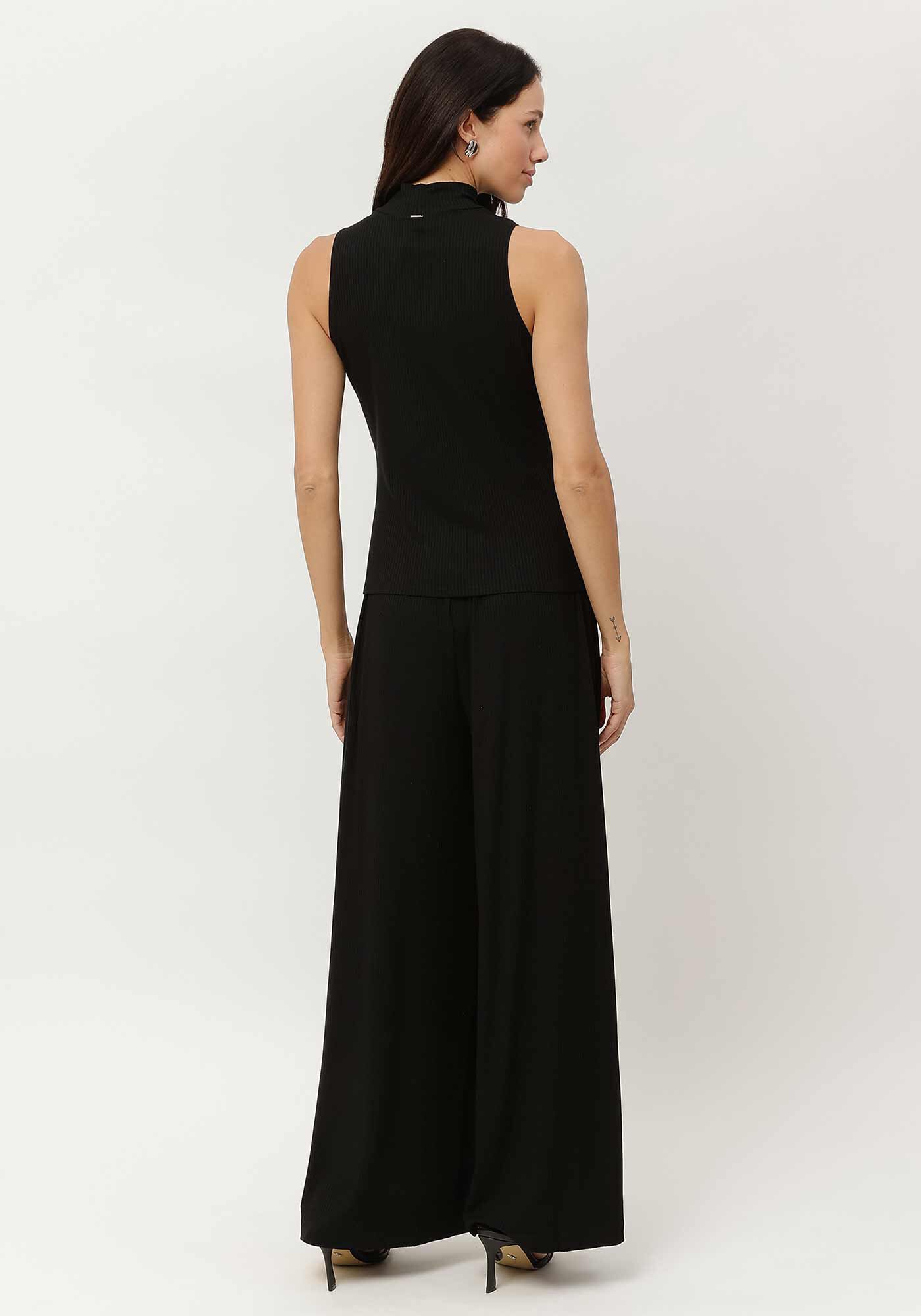 Regata Canelada com Gola Alta, , large.