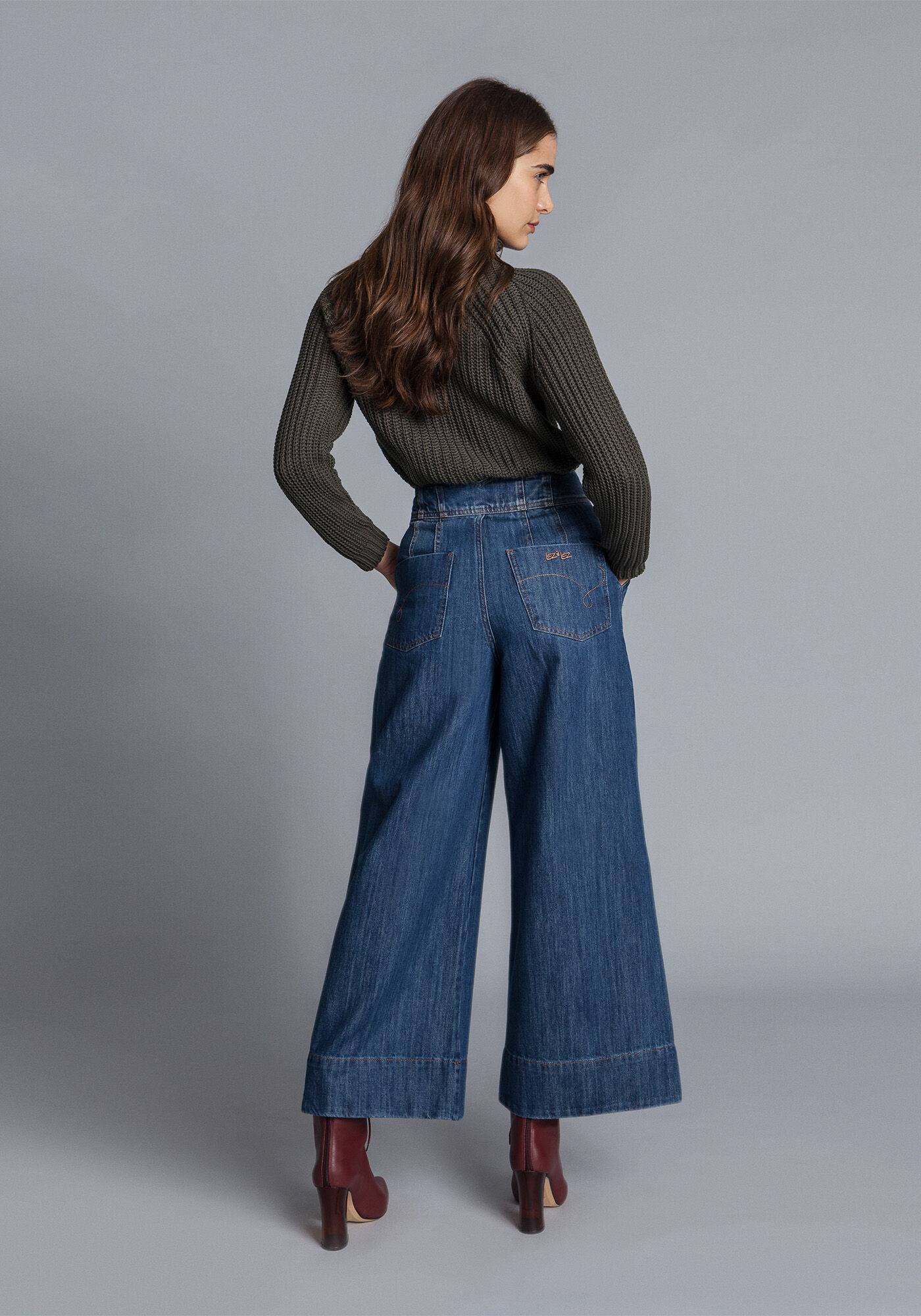 Cal&ccedil;a Wide Leg Cintura Alta, , large.