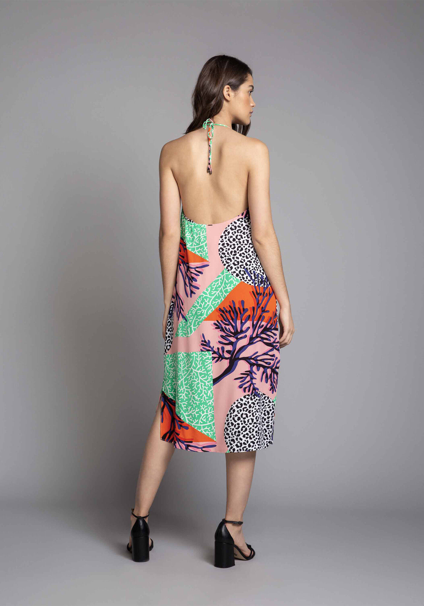 Vestido M&iacute;di com Cinto, , large.