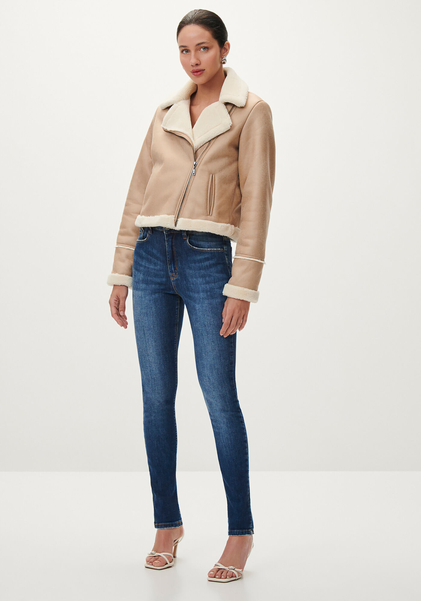 Cal&ccedil;a Jeans Skinny Cintura Alta Every Day, , large.